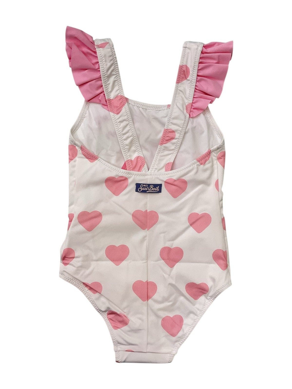 MC2 SAINT BARTH Costume da bagno Bambine e ragazze CAROL 02309L ARIEL SWIMMING LOVER HEARTS 0121 EMB