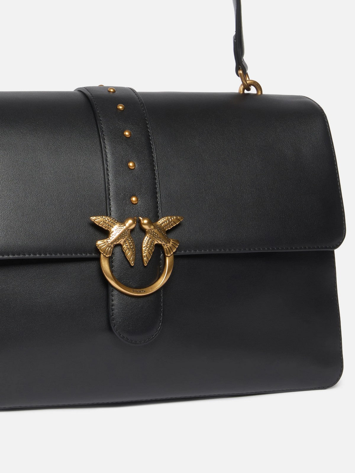 PINKO Borsa Donna LOVE ONE EXTRA SLOUCHY VITELLO 105067-A0QO Z99Q NERO-ANTIQUE GOLD