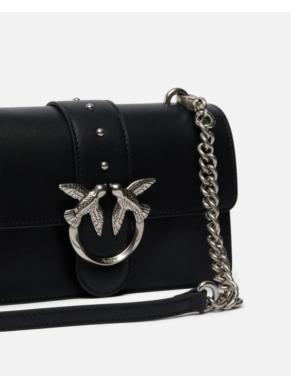 PINKO Borsa Donna LOVE ONE MINI ST. CL 105856-A0F1 Z99O NERO-OLD SILVER