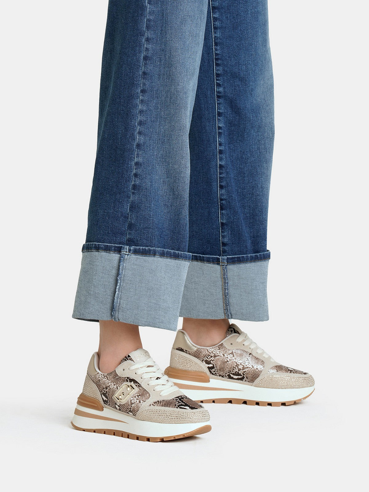 LIU JO Sneaker Donna AMAZING 25 BF5049PX747 S3815 ROPE/LIGHT GOLD