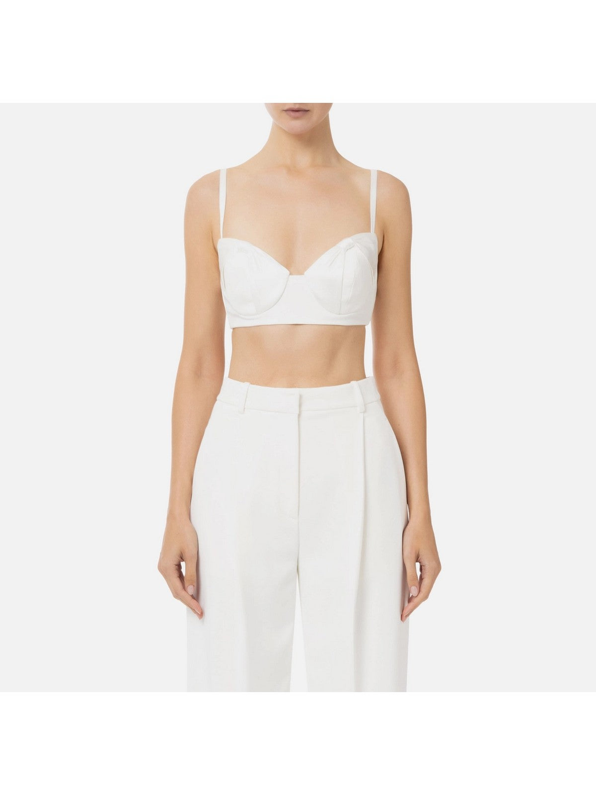 ELISABETTA FRANCHI Top Donna TO03051E2-360 Avorio gioboutiqueweb