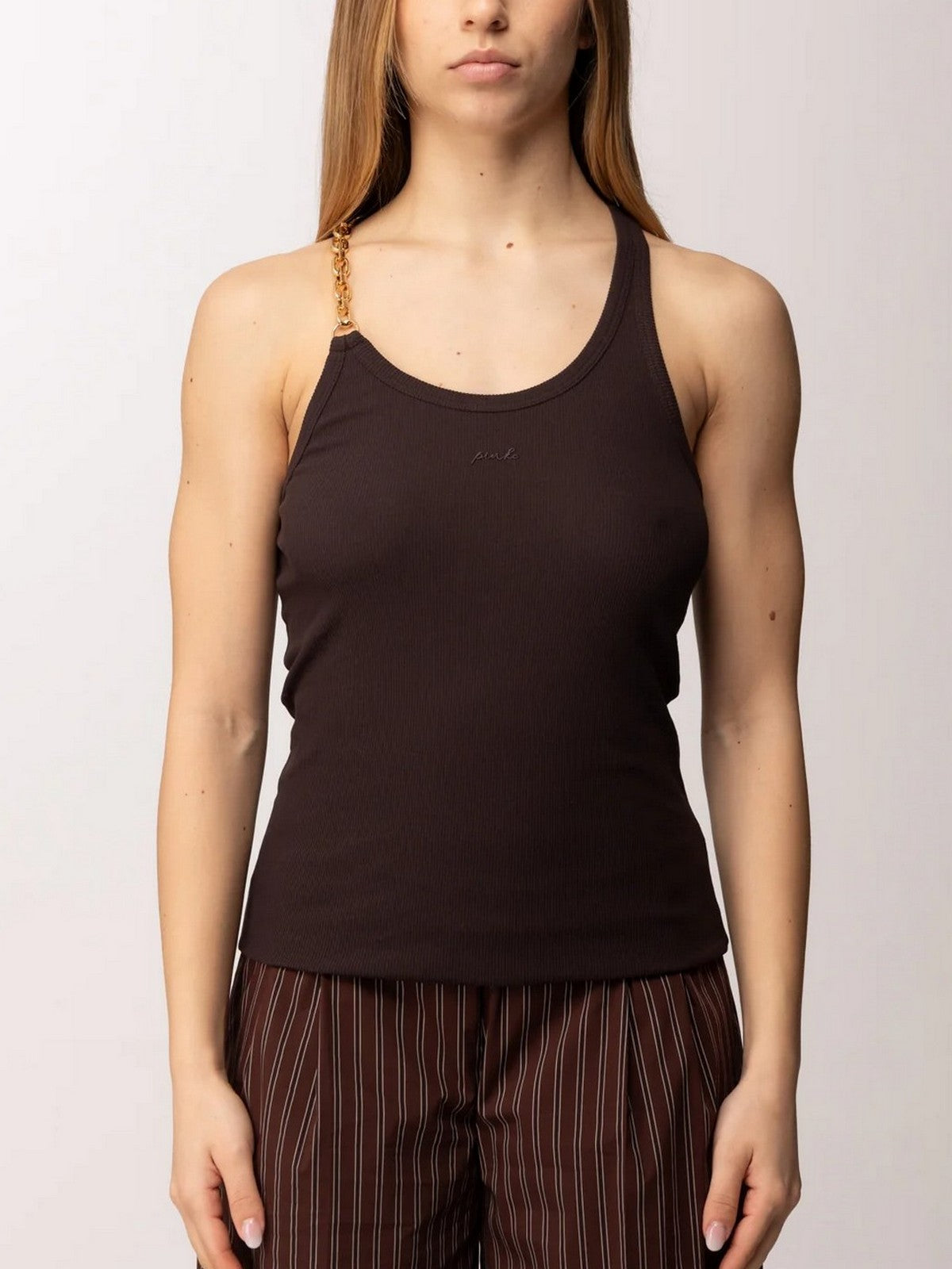 PINKO Canotta Donna CHARLENE CANOTTIERA 106633-A32C M28 Marrone