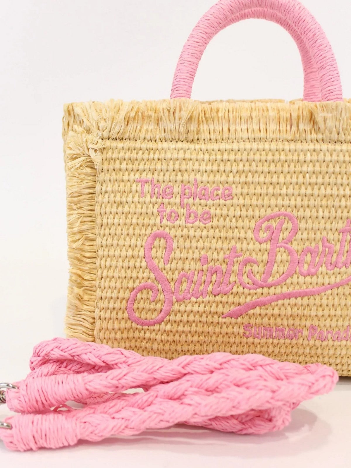 MC2 SAINT BARTH Borsa Donna VANITY MINI STRAW N 00239H 1121 EMB gioboutiqueweb