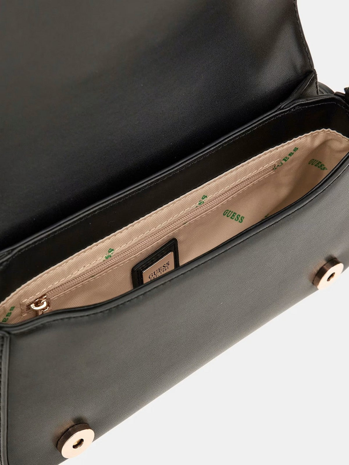 GUESS Borsa Donna Eco Mietta Sml Socie HWEVG9 51320 BLA Nero gioboutiqueweb