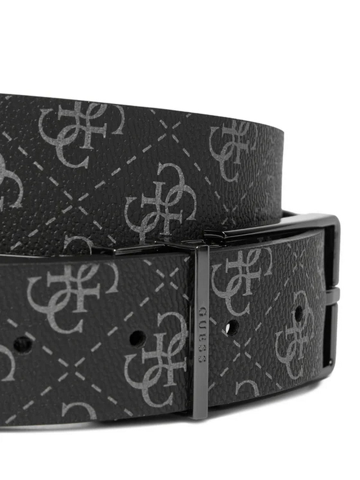 GUESS Cintura Uomo GIFT BELT + KEYRING GFBOXM P6104 DAB DARK BLACK
