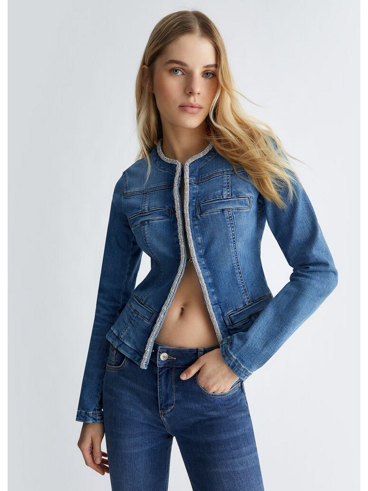 Veste féminine Liu Jo Blue Denim UA4196D4448 78713 Bleu