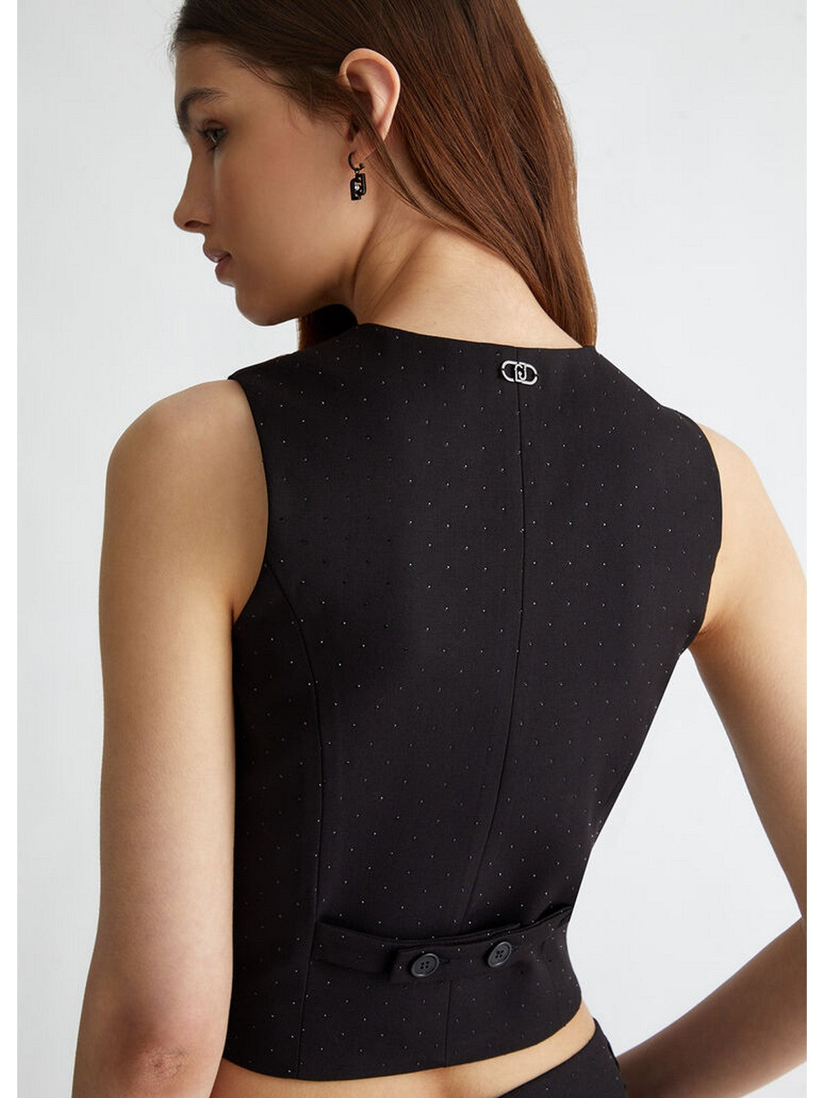 LIU JO WHITE Gilet Donna WF4484T2627 M9027 Nero gioboutiqueweb