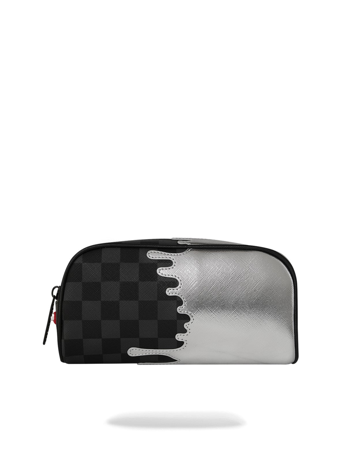 SPRAYGROUND Pochette Unisex adulto SILVER SIDE DRIP BLACK CHECK PENCIL POUCH 910B8927NSZ Nero