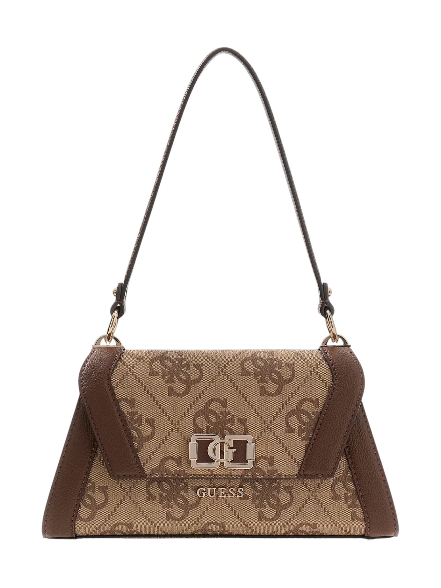 GUESS Borsa Donna KARNILLA LOGO FLAP SHLDR BAG HWOS99 01190 LGW LATTE LOGO/BROWN