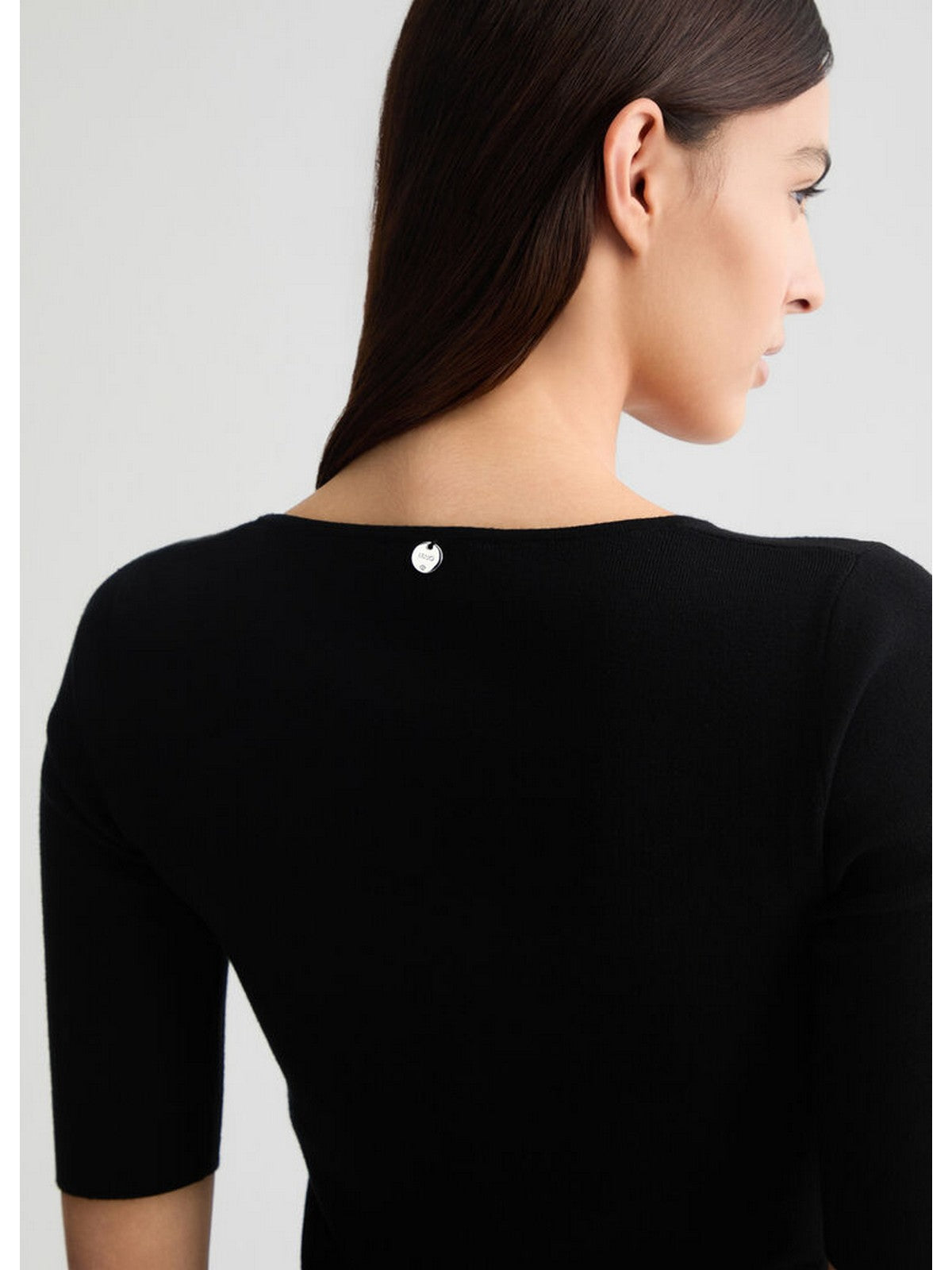 LIU JO WHITE Maglia Donna WA5206MS99E 22222 Nero gioboutiqueweb