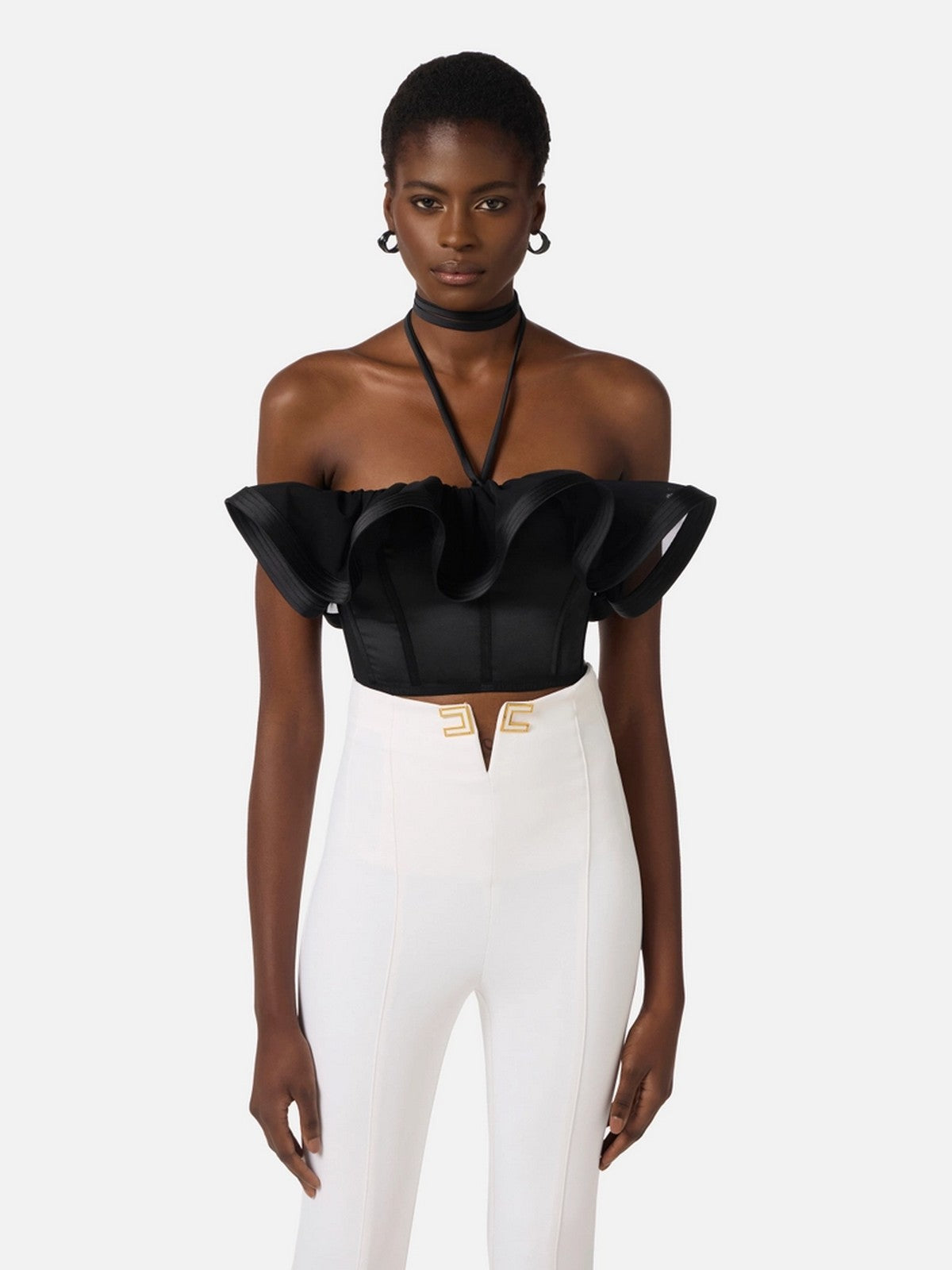 ELISABETTA FRANCHI Top Donna TO03962E2 110 Nero