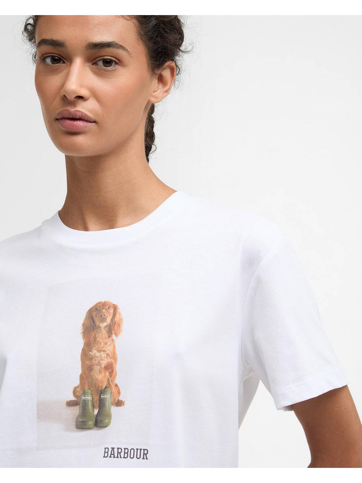 BARBOUR T-shirt Donna BEDALE T-SHIRT LTS0715 WH11 WHITE