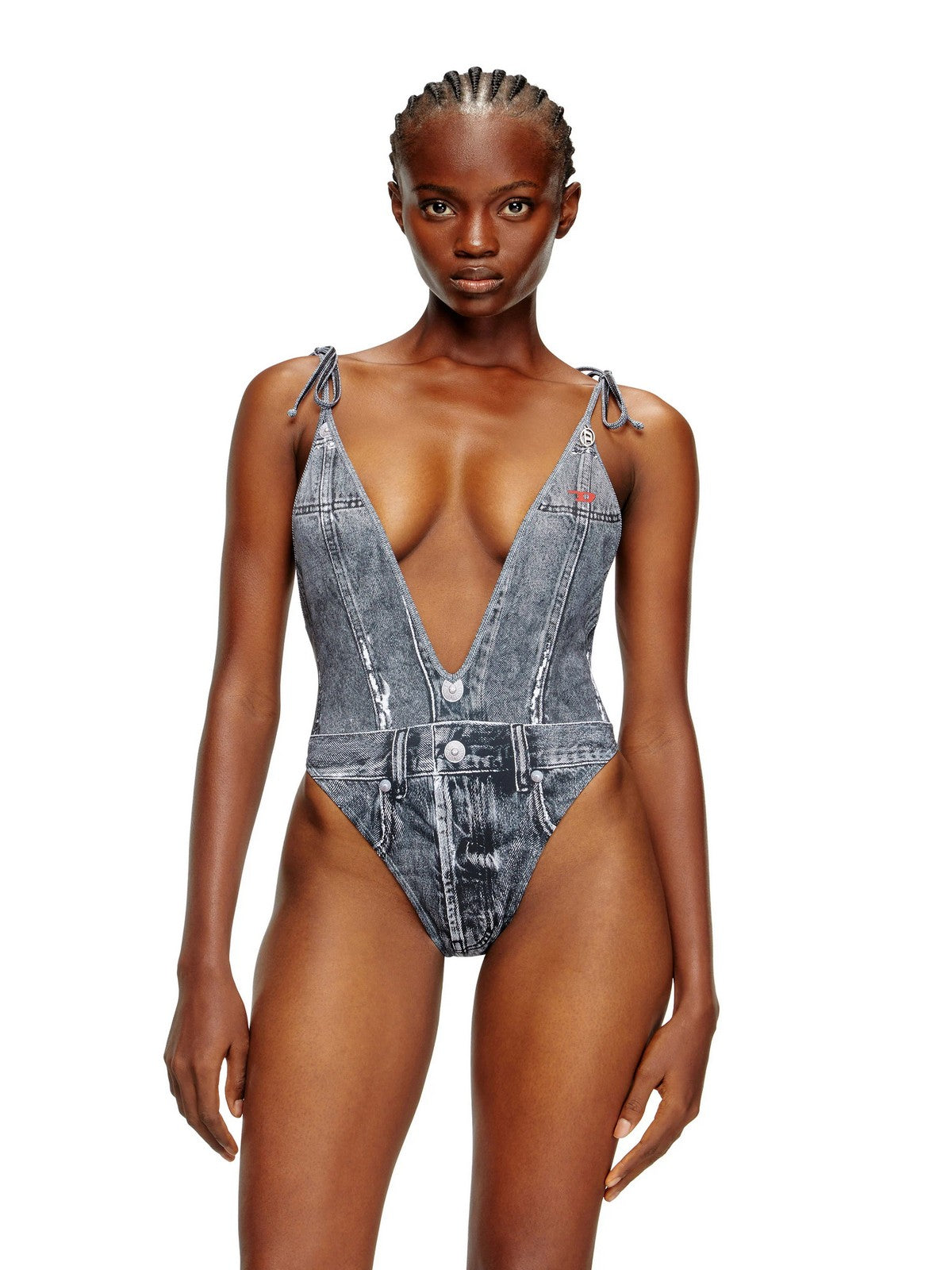 DIESEL Maillot de bain femme KINSLEY-DNM INTERO A18751 0BNCW E6866 900 - DENIM