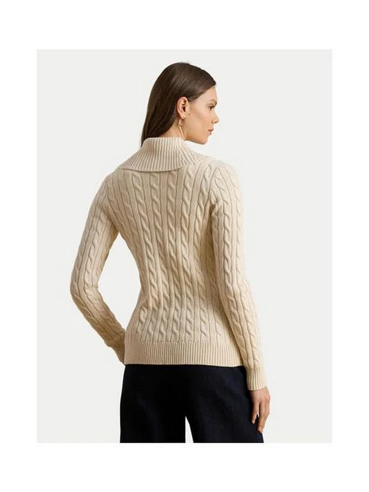 LAUREN RALPH LAUREN Cardigan Donna TAYSIR-LONG SLEEVE-CARDIGAN 200P03473 003 MASCARPONE CREAM