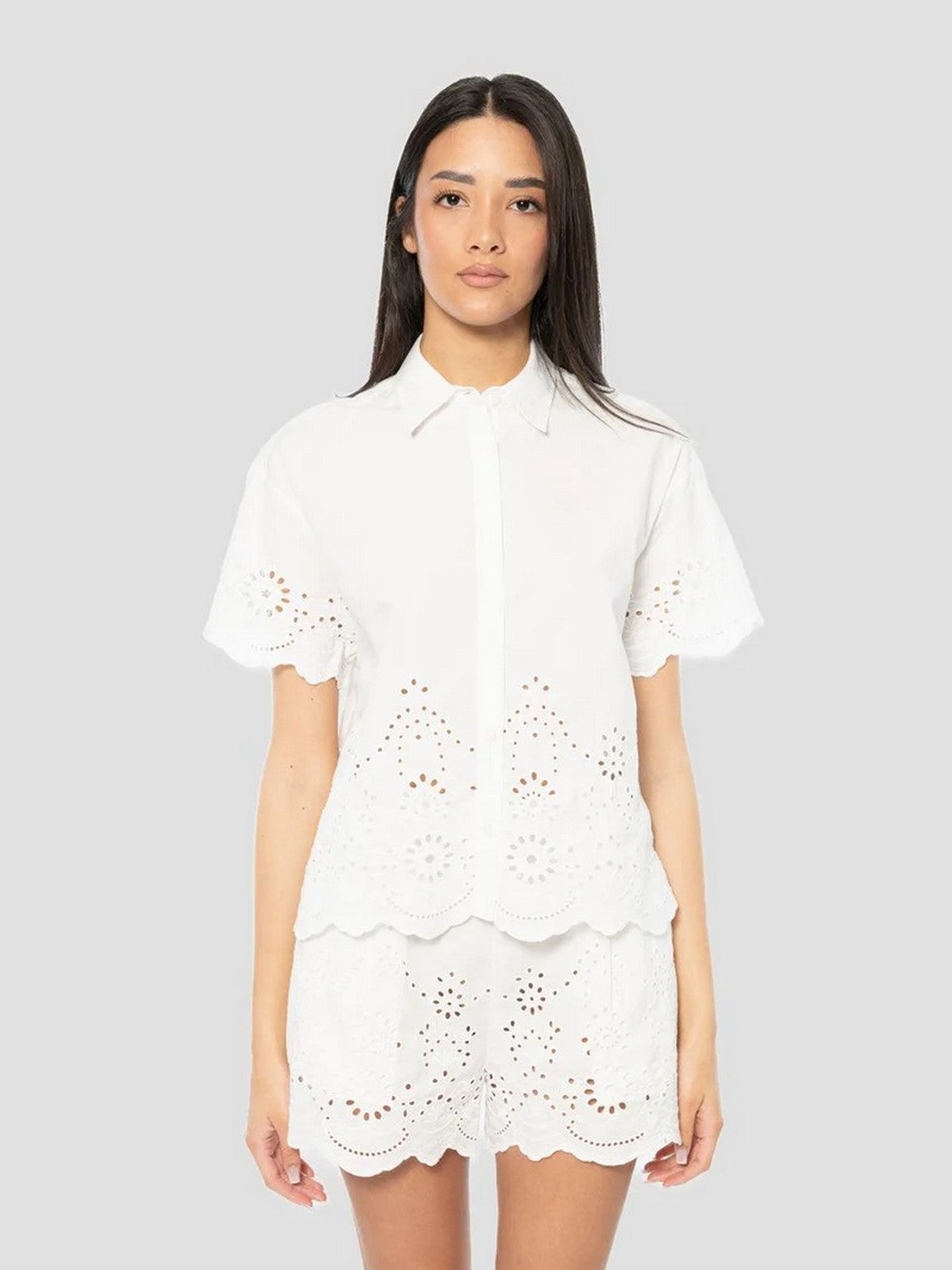 MC2 SAINT BARTH Blusa Donna CLEMENTINE 01315L SANGALLO MORRIS FLOWER EMBRY 01