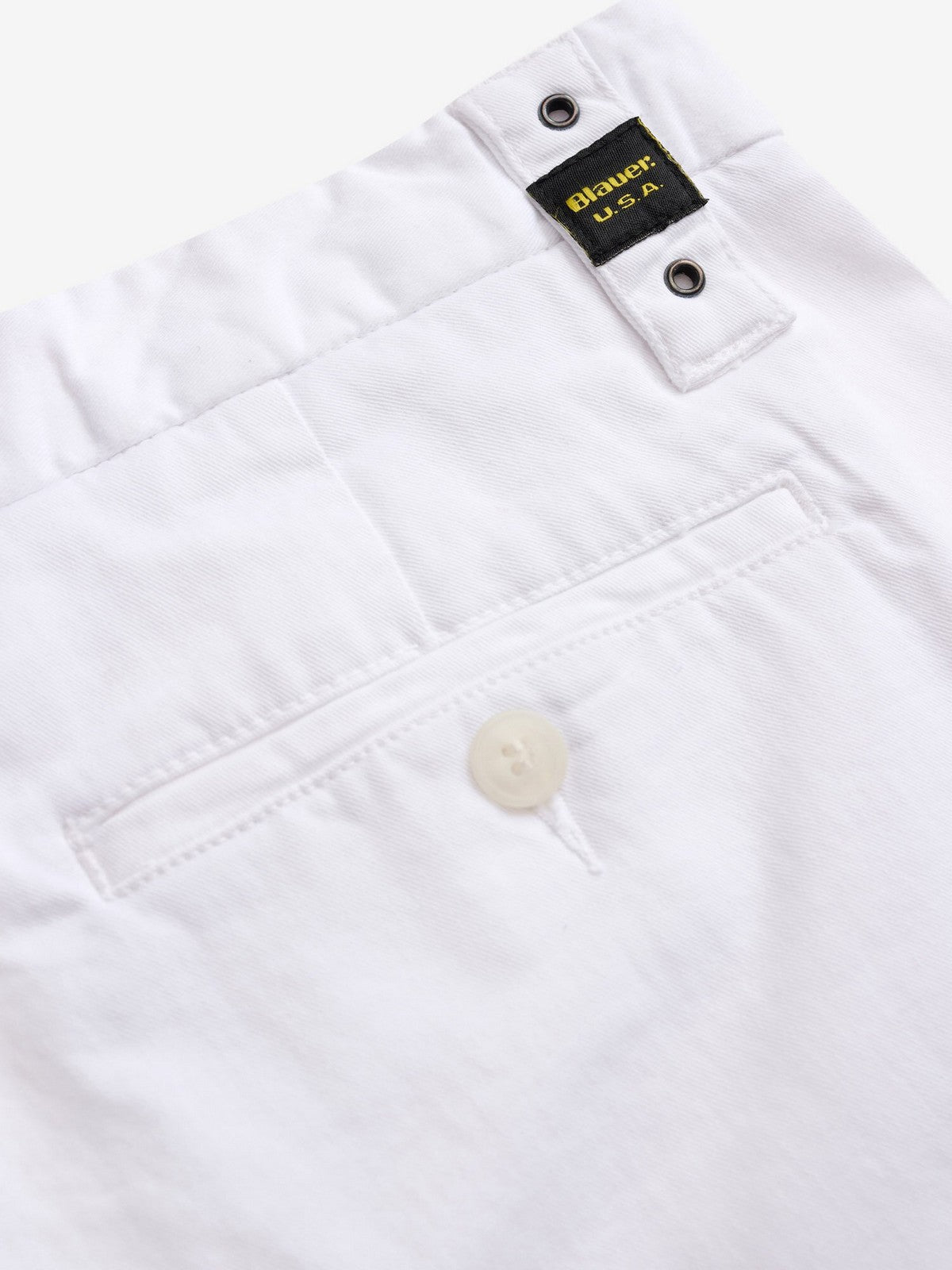 BLAUER Bermuda Uomo MACULLAR 25SBLUP02352 006855 100 Bianco gioboutiqueweb