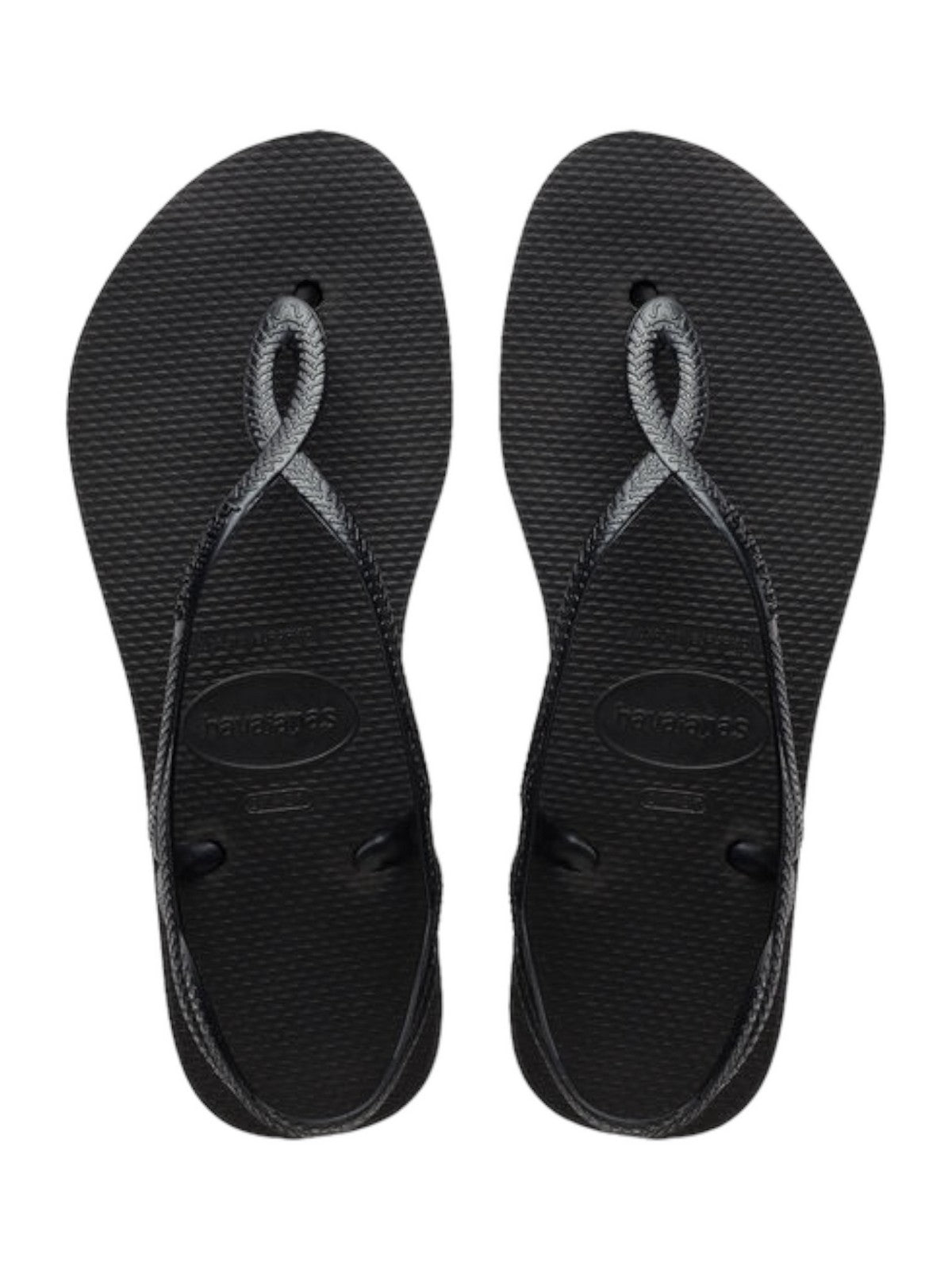 HAVAIANAS Infradito Donna Hav. Luna Flatform 4148600.0090 Nero gioboutiqueweb