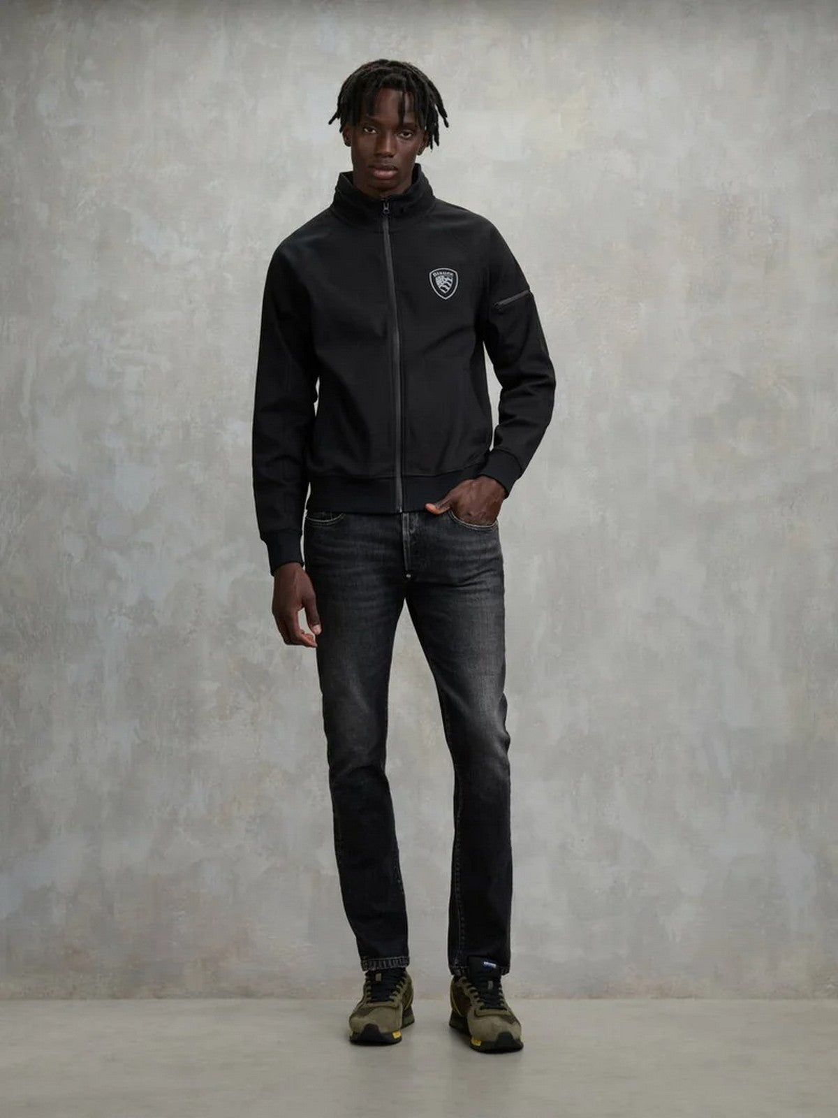 BLAUER Felpa Uomo NELSON 25WBLUF01228 007301 999 Nero