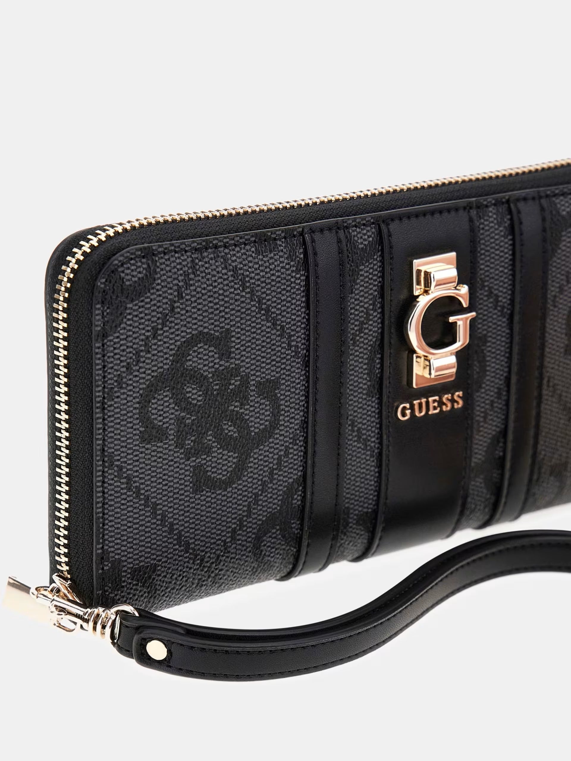 GUESS Portafoglio Donna ERENIA SLG LARGE ZIP AROUND SWSO78 38146 CLO COAL LOGO