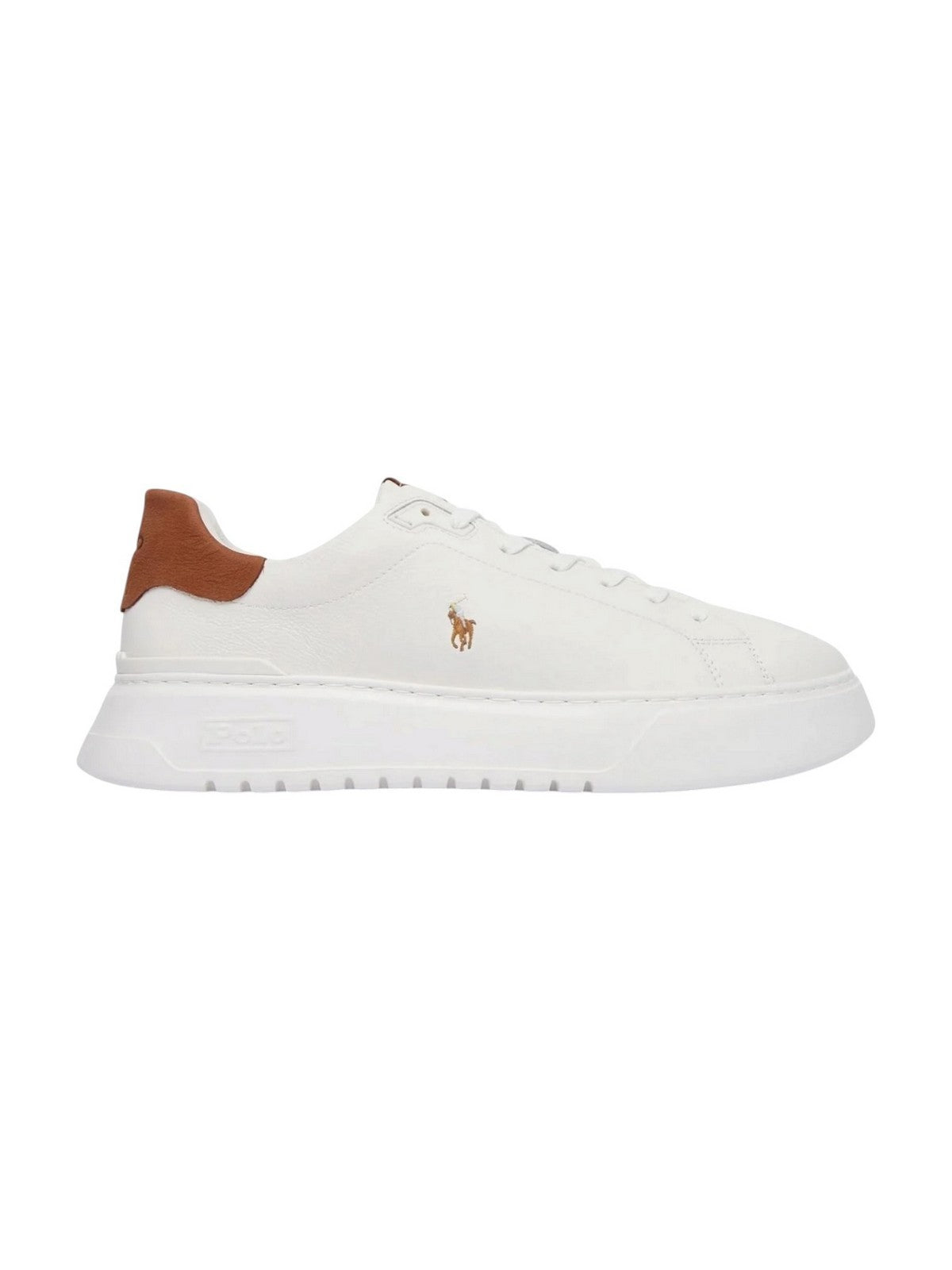 POLO RALPH LAUREN Sneaker Uomo 809P07170 001 OFF WHITE/TAN