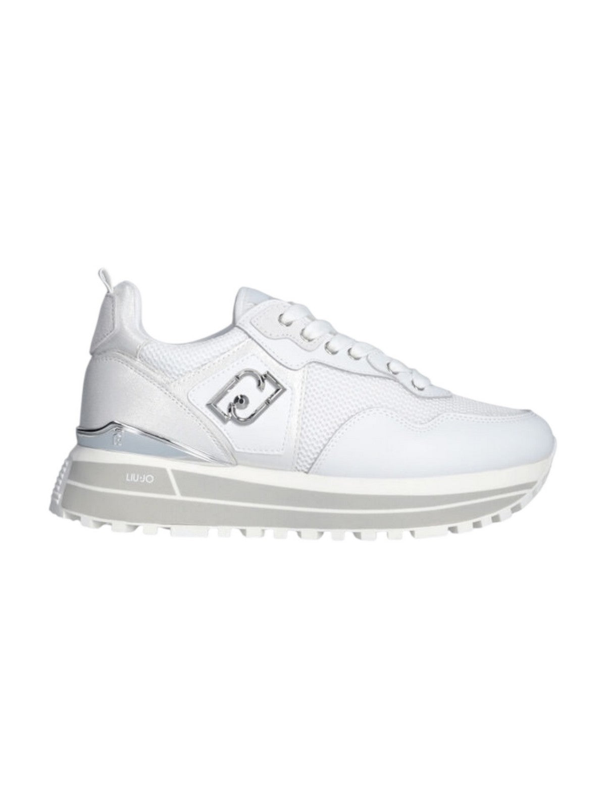 LIU JO Sneaker Donna LIU JO MAXI WONDER 01 BA5013PX602 01111 LEATHER//MESH/L WHITE