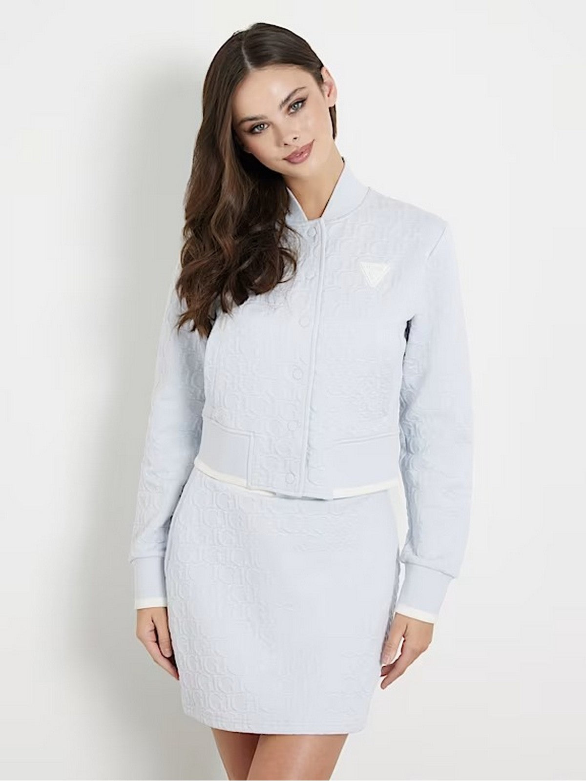 Guess Sport Sweatshirt Cheri Baseball Sweat V4RQ07 KBSL0 FB2R Blue