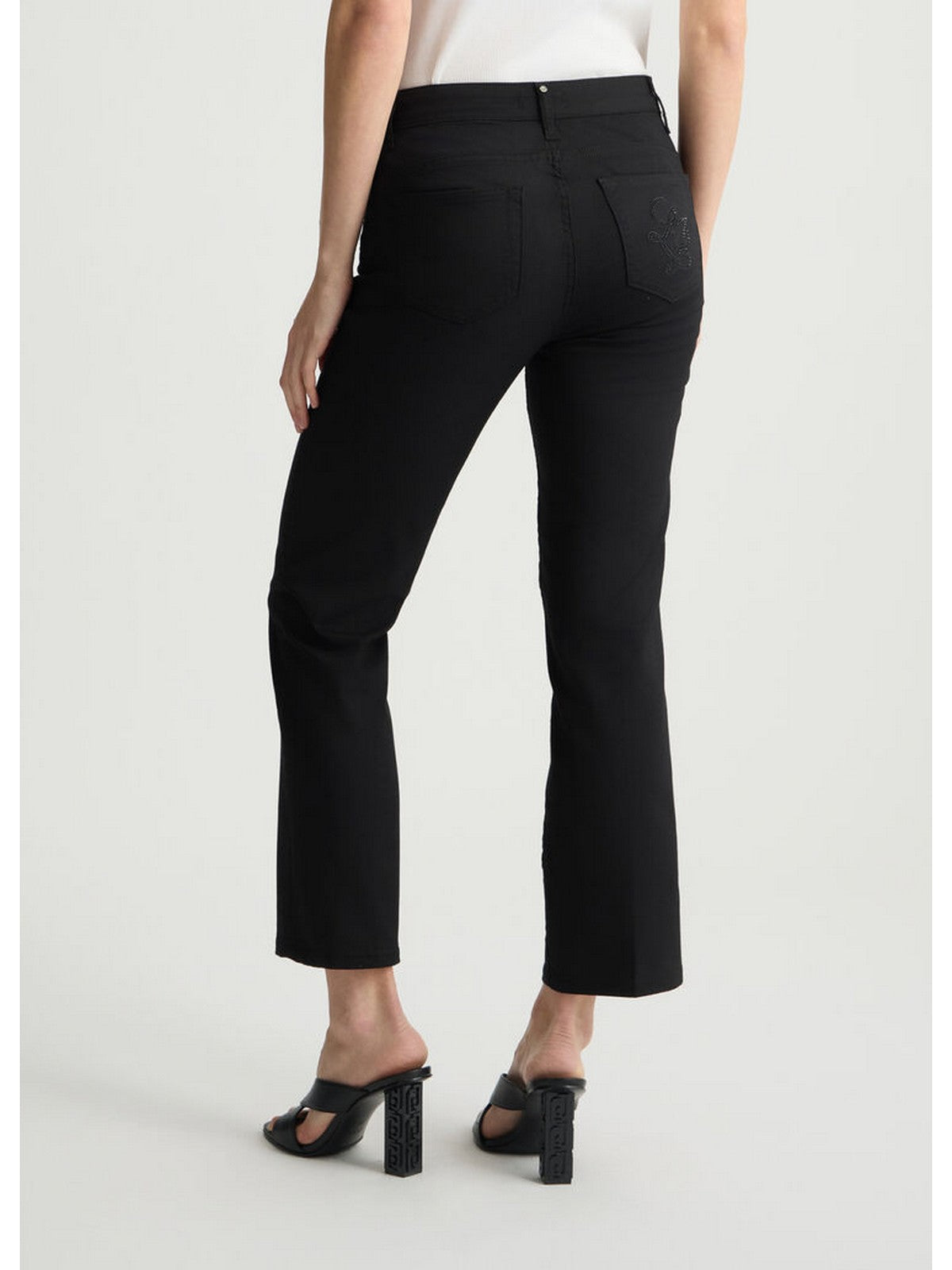LIU JO WHITE Pantalone Donna WA5416T7144 22222 Nero gioboutiqueweb