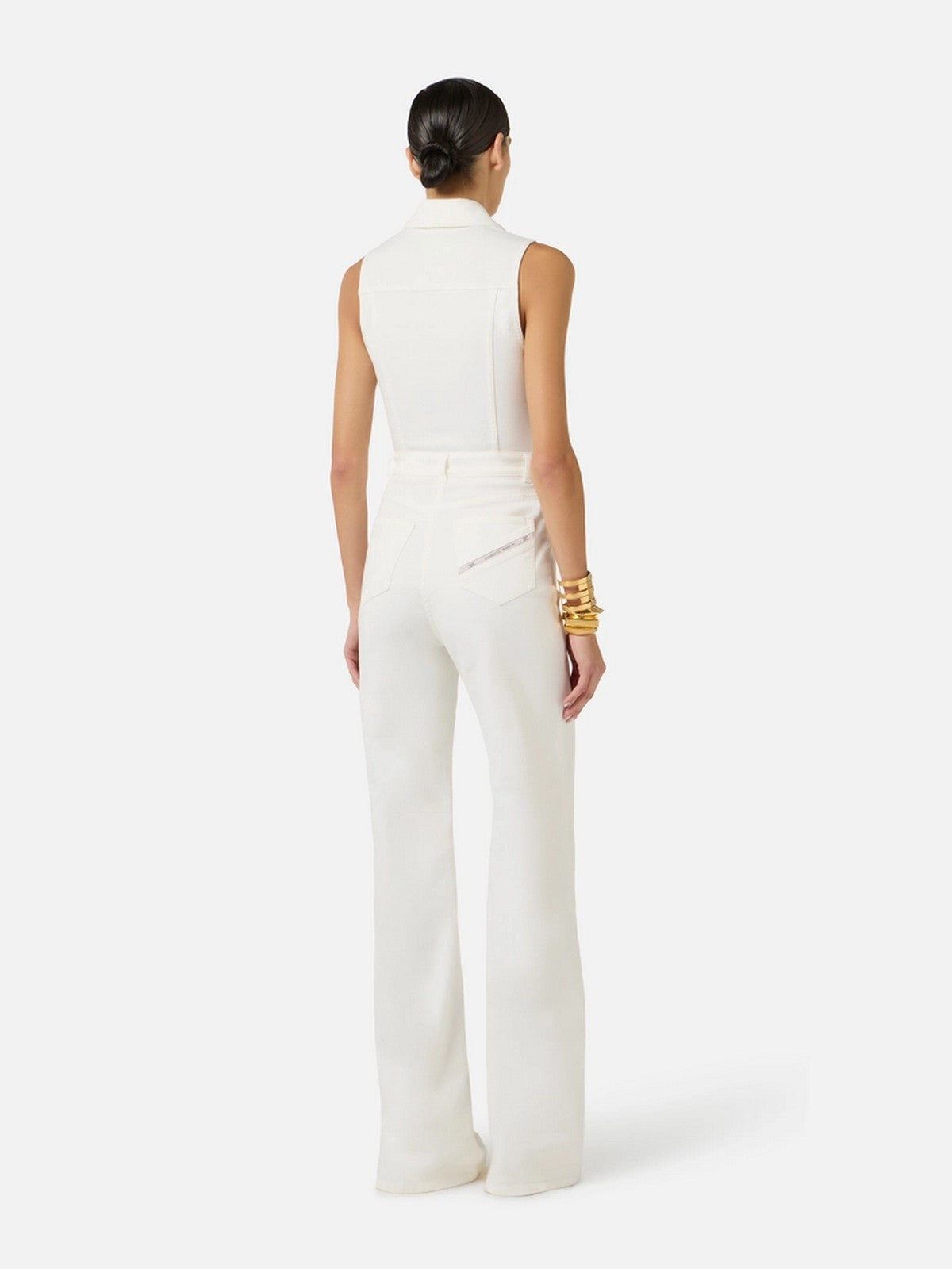 ELISABETTA FRANCHI Tuta Donna TJ45N61E2 360 Avorio