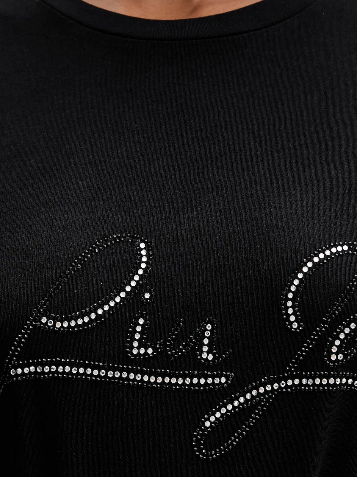 LIU JO WHITE T-shirt Donna MF5410JS923 W9415 NERO/LIUJO