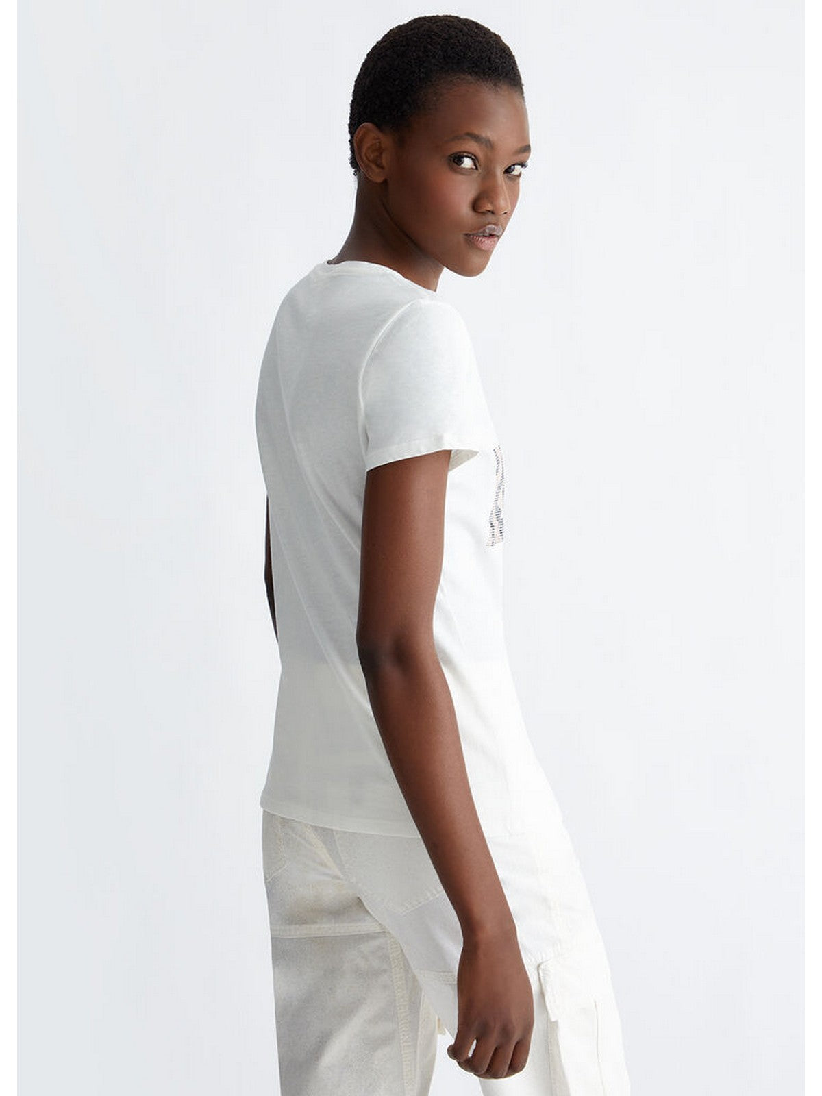 LIU JO WHITE T-Shirt e Polo Donna WA4019JS923 Q9994 Bianco