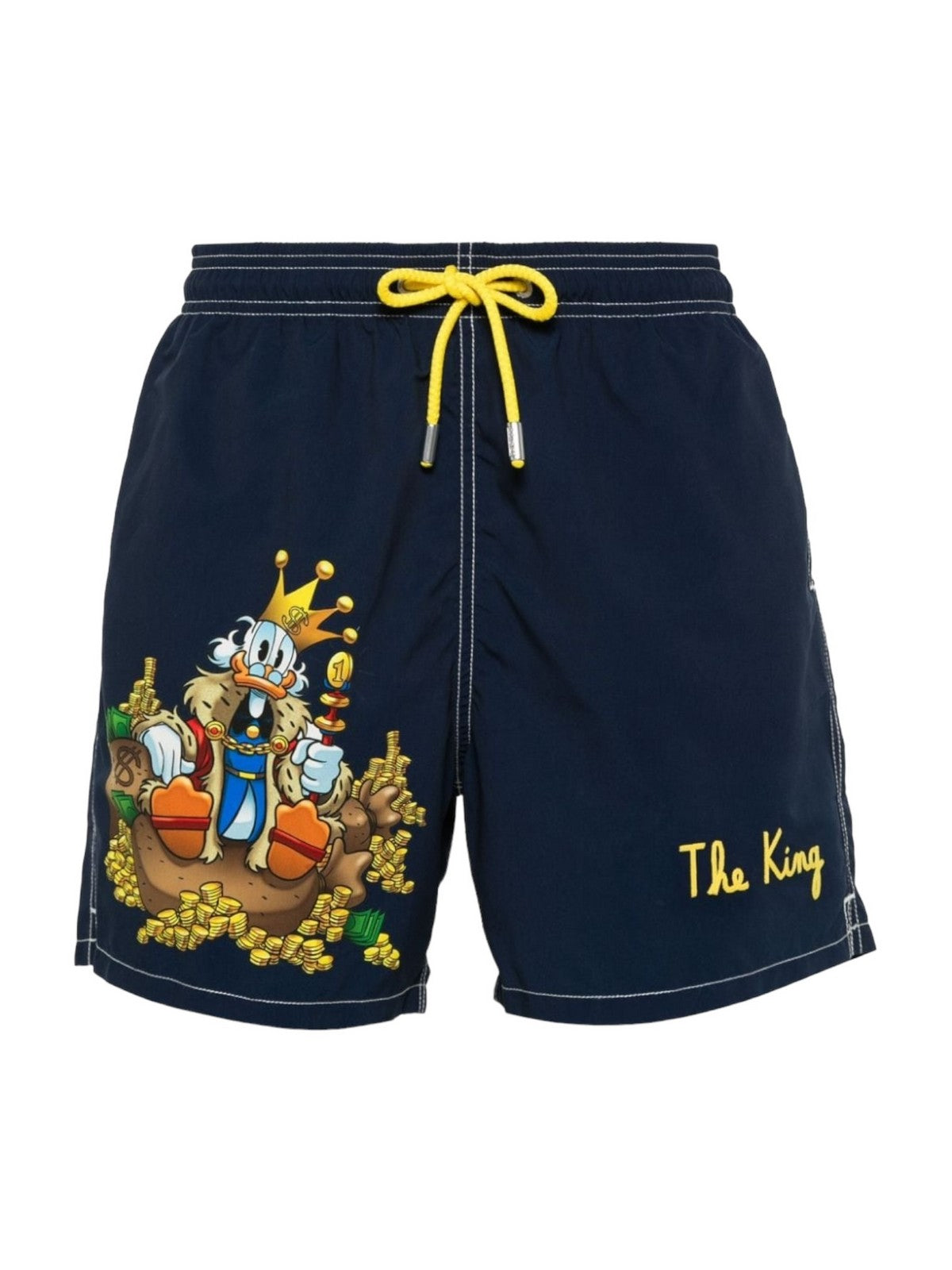 Mc2 Saint Barth Bathroom Costume Men Gustavia Placed Print 04832F Blue
