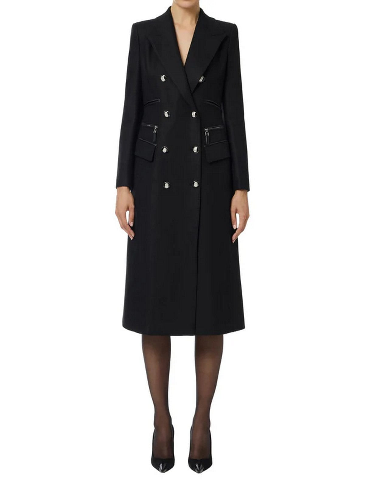 ELISABETTA FRANCHI Cappotto Donna CP01056E2 110 Nero