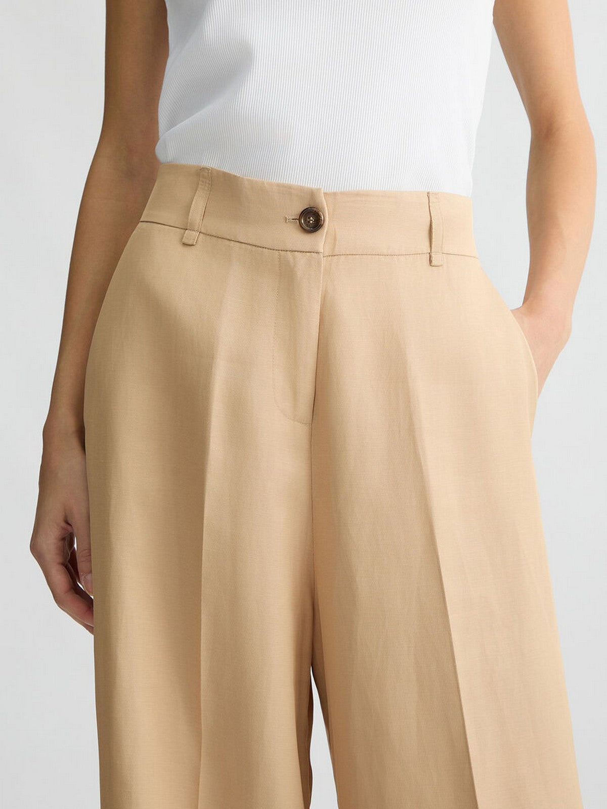 LIU JO BLACK Pantalone Donna CA5350T2983 X0650 Beige gioboutiqueweb