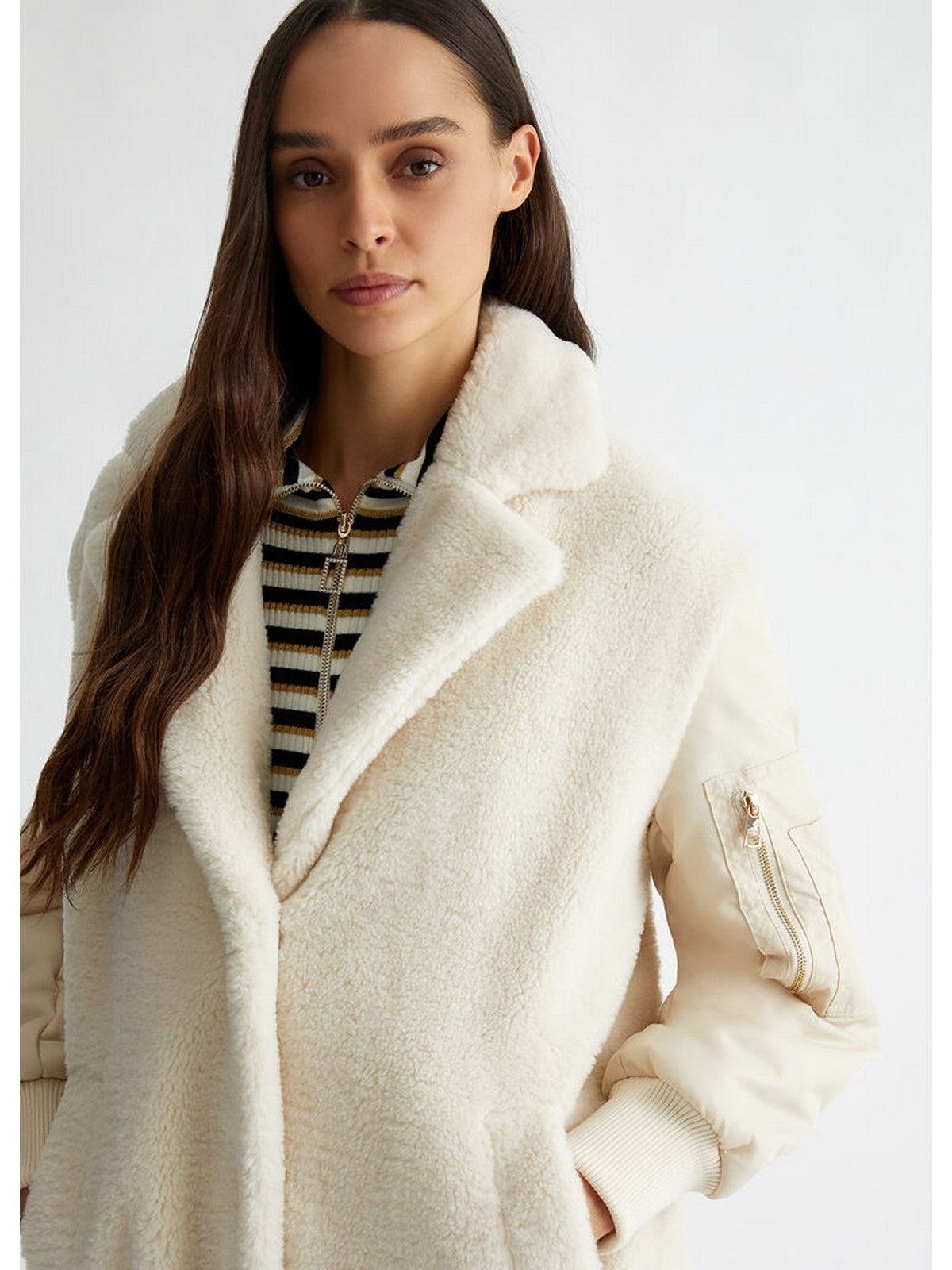 LIU JO WHITE Cappotto Donna WF4100E0936 20304 Beige gioboutiqueweb
