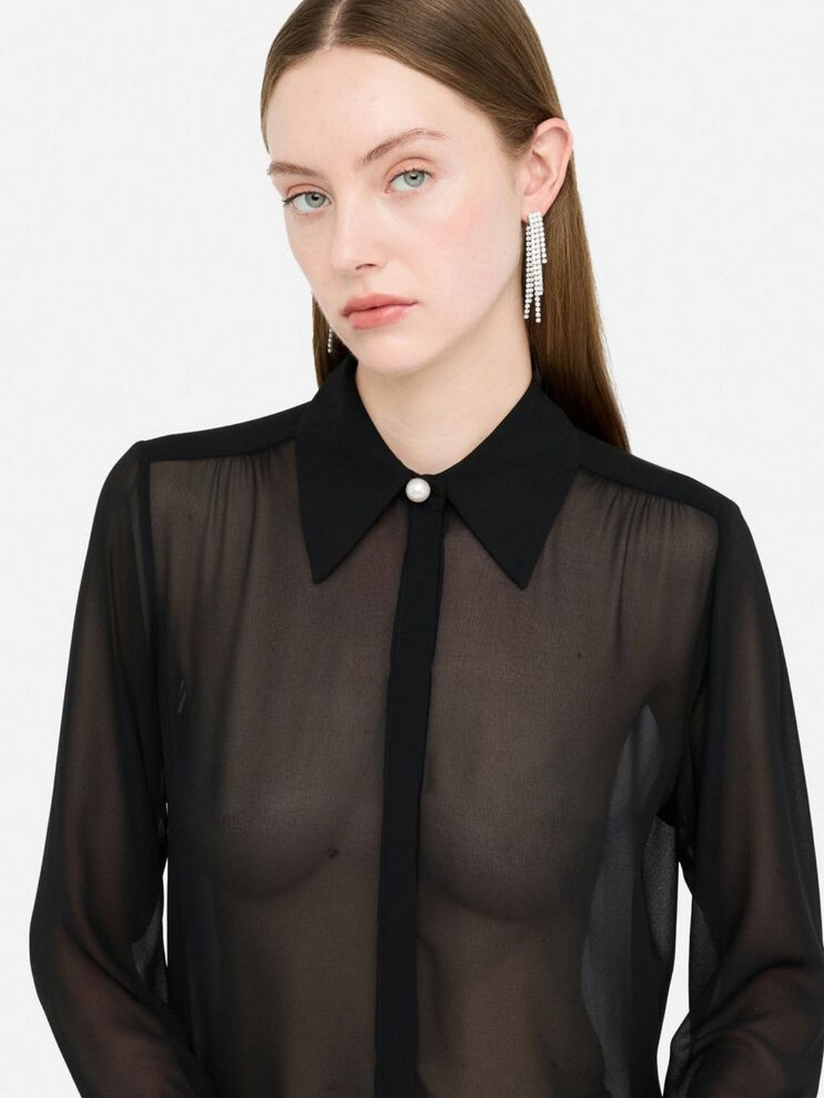 LIU JO BLACK Camicia Donna CF5302TS869 22222 Nero