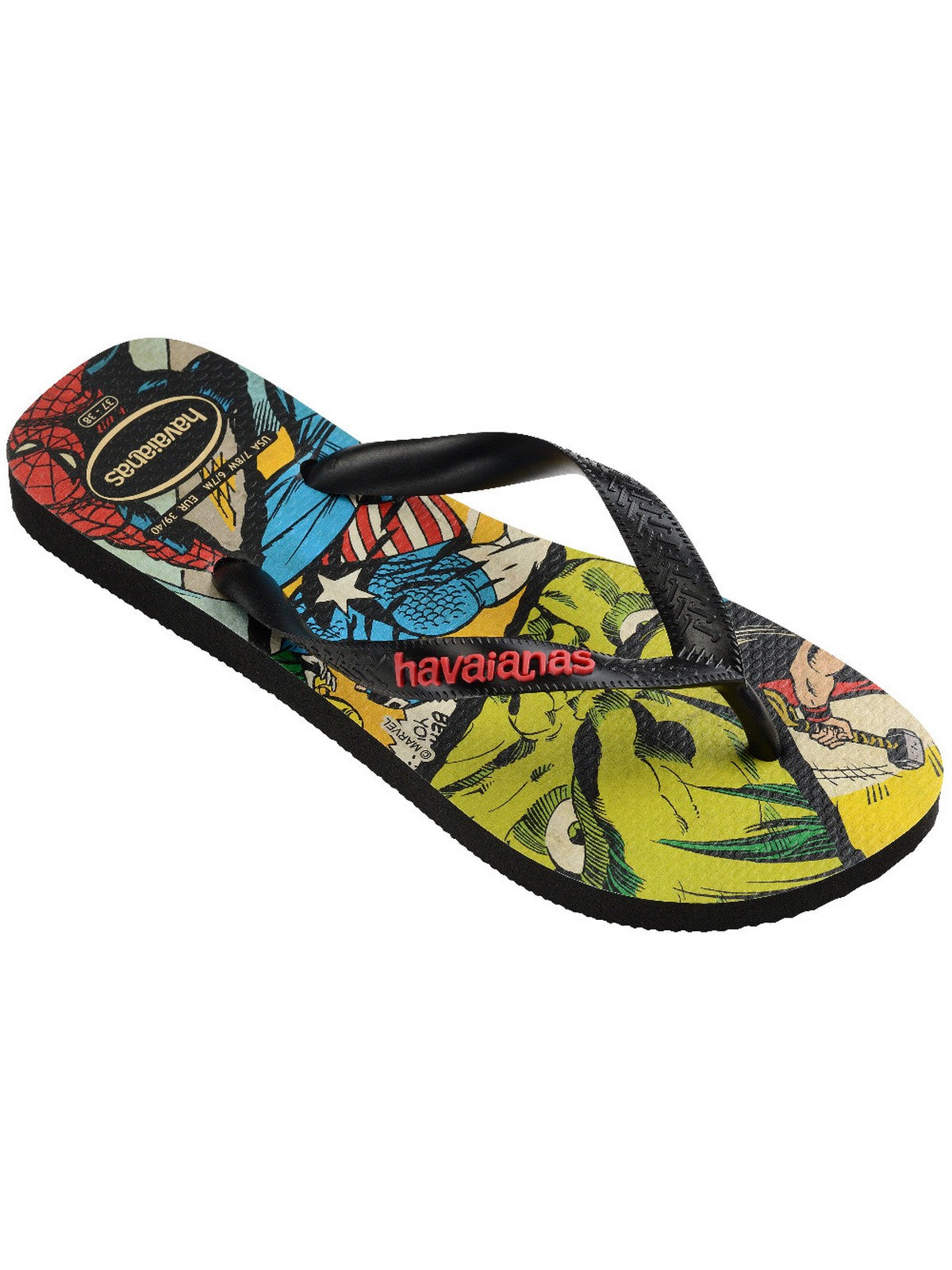 HAVAIANAS Infradito Uomo Hav. Top Marvel Classic 4147012.2563 Nero gioboutiqueweb