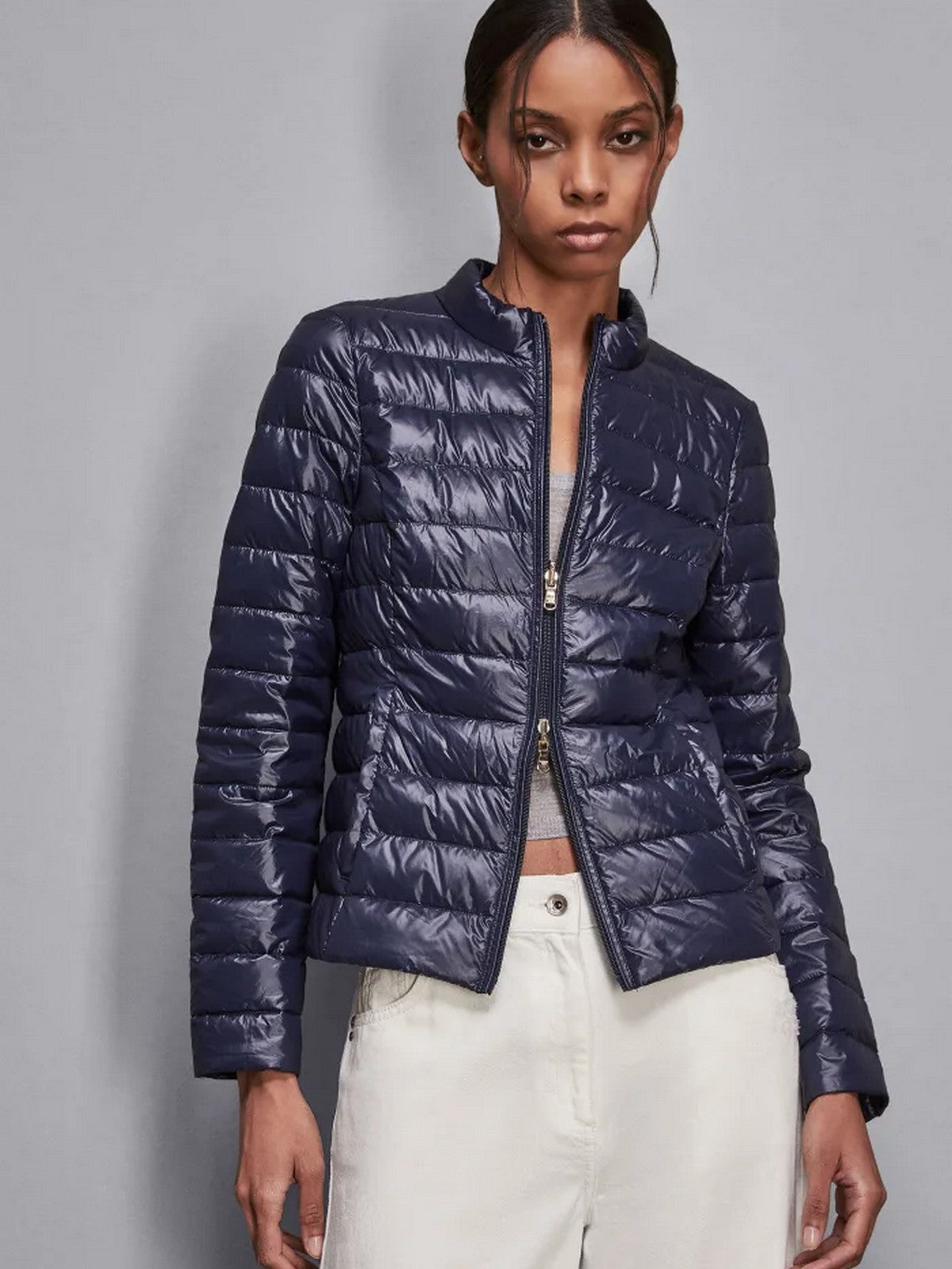 PATRIZIA PEPE Piumino Donna CO0178 A503 C789 Blu gioboutiqueweb