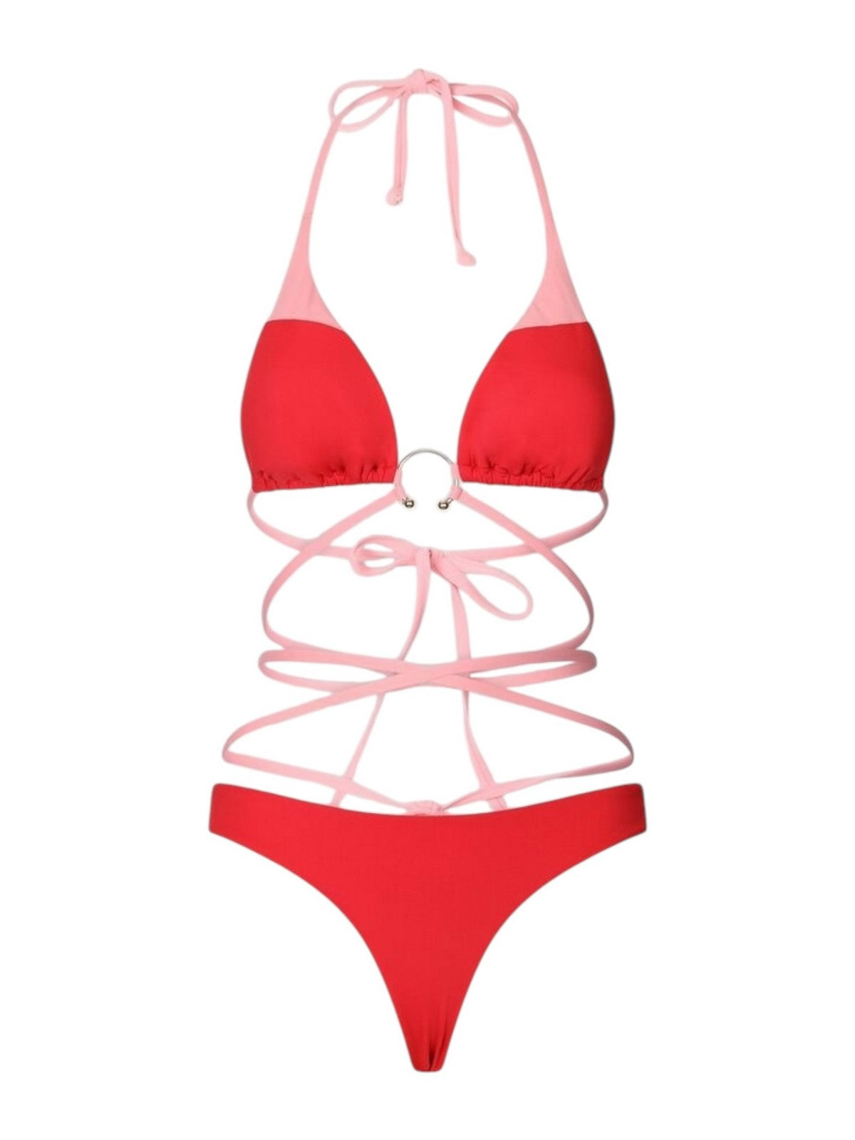 LIU JO BEACHWEAR Costume da bagno Donna VA5087J6447 C3625 Allarme/flamingo pin gioboutiqueweb