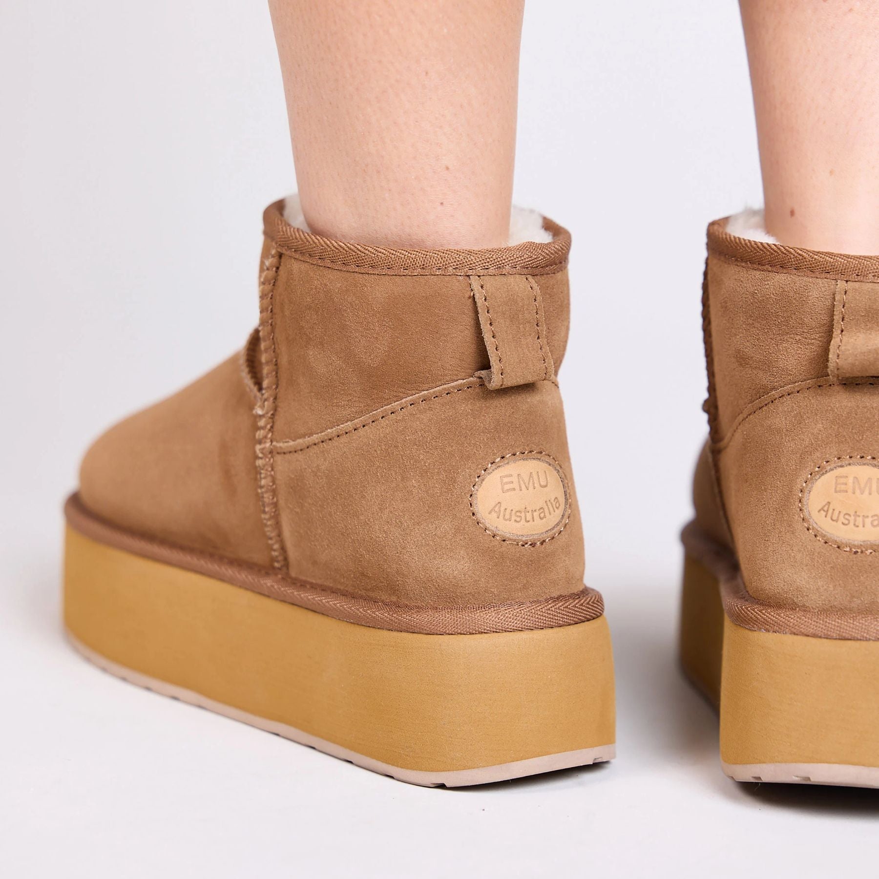 EMU Australia Boots and ankle boots Stoinger Micro Flatform Chestnut W13082-CES Marrone