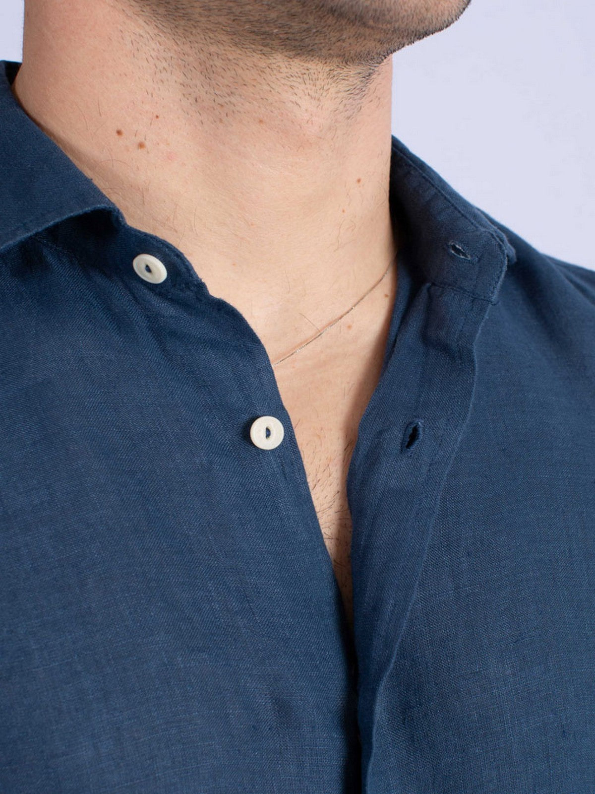 Mc2 Saint Barth Men's Shirt Pamplona 01526F Blue