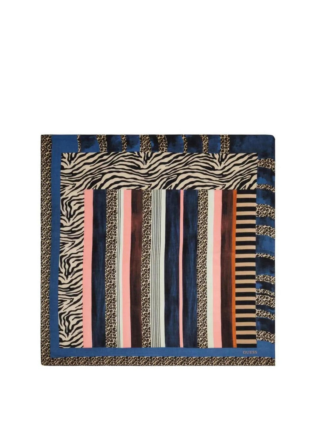 GUESS Foulard Donna Kefiah 130X130 AW9990 POL03 BLM Blu gioboutiqueweb