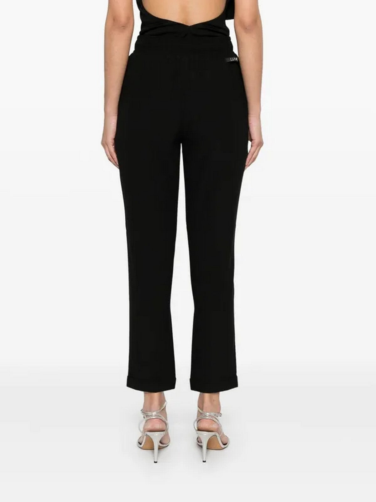 LIU JO SPORT Pantalone Donna TA5140TS423 C3672 Nero/sz tape gioboutiqueweb