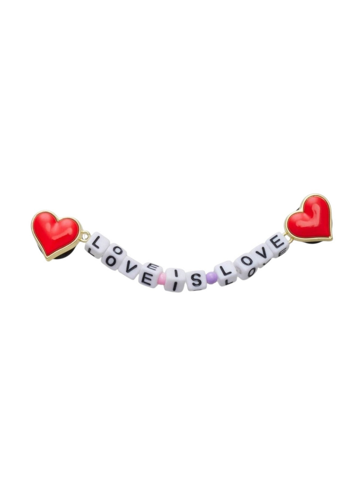 CROCS JIBBITZ Bambine e ragazze Pride Love is Love Chain CR.5066 JIB Bianco gioboutiqueweb