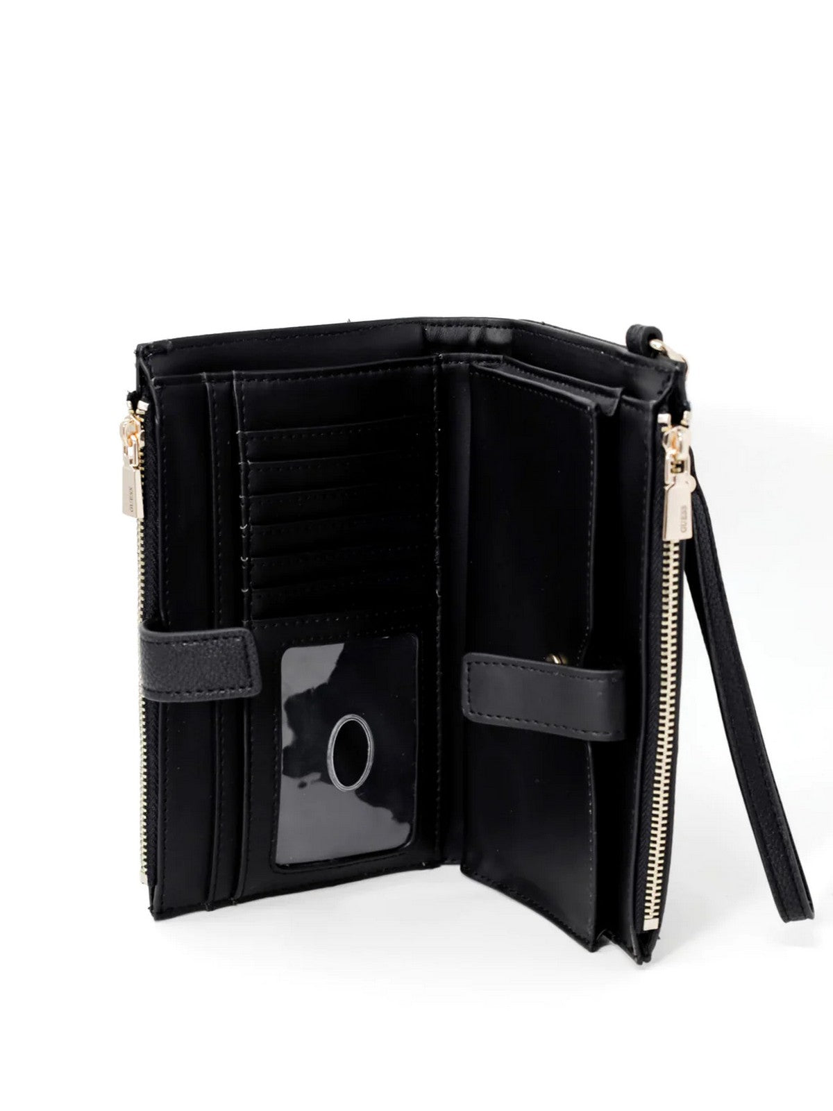 GUESS Portafoglio Donna Emiliya Slg Small Zi SWBG87 78570 BLA Nero