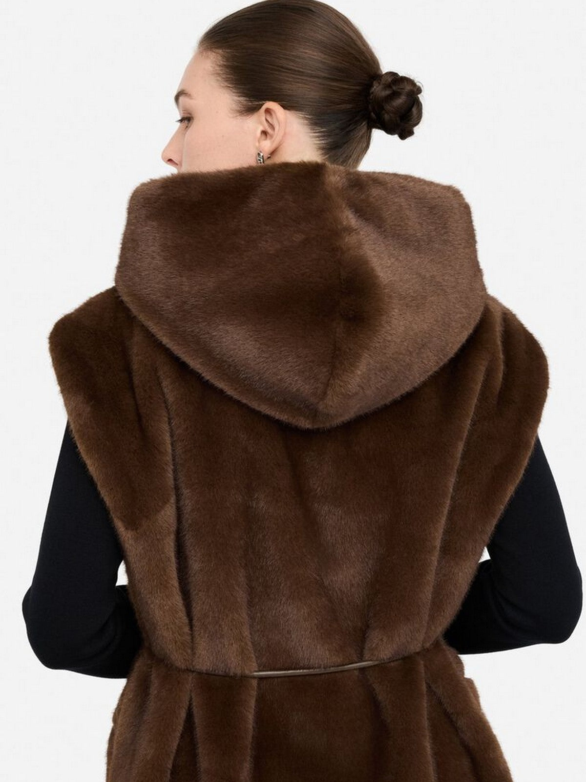 LIU JO WHITE Gilet Donna MF5364E1044 90915 CIOCCOLATO