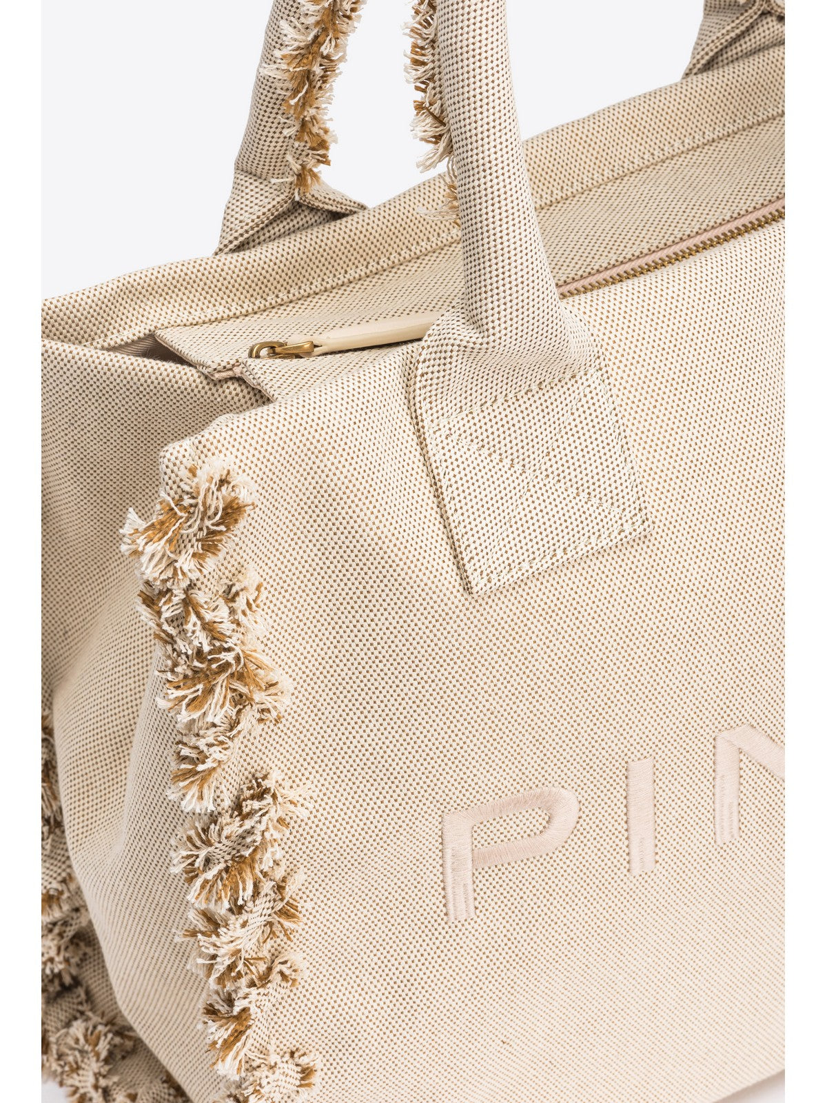 PINKO Borsa Donna Beach shopping 100782-A1X1 7UHQ Beige gioboutiqueweb