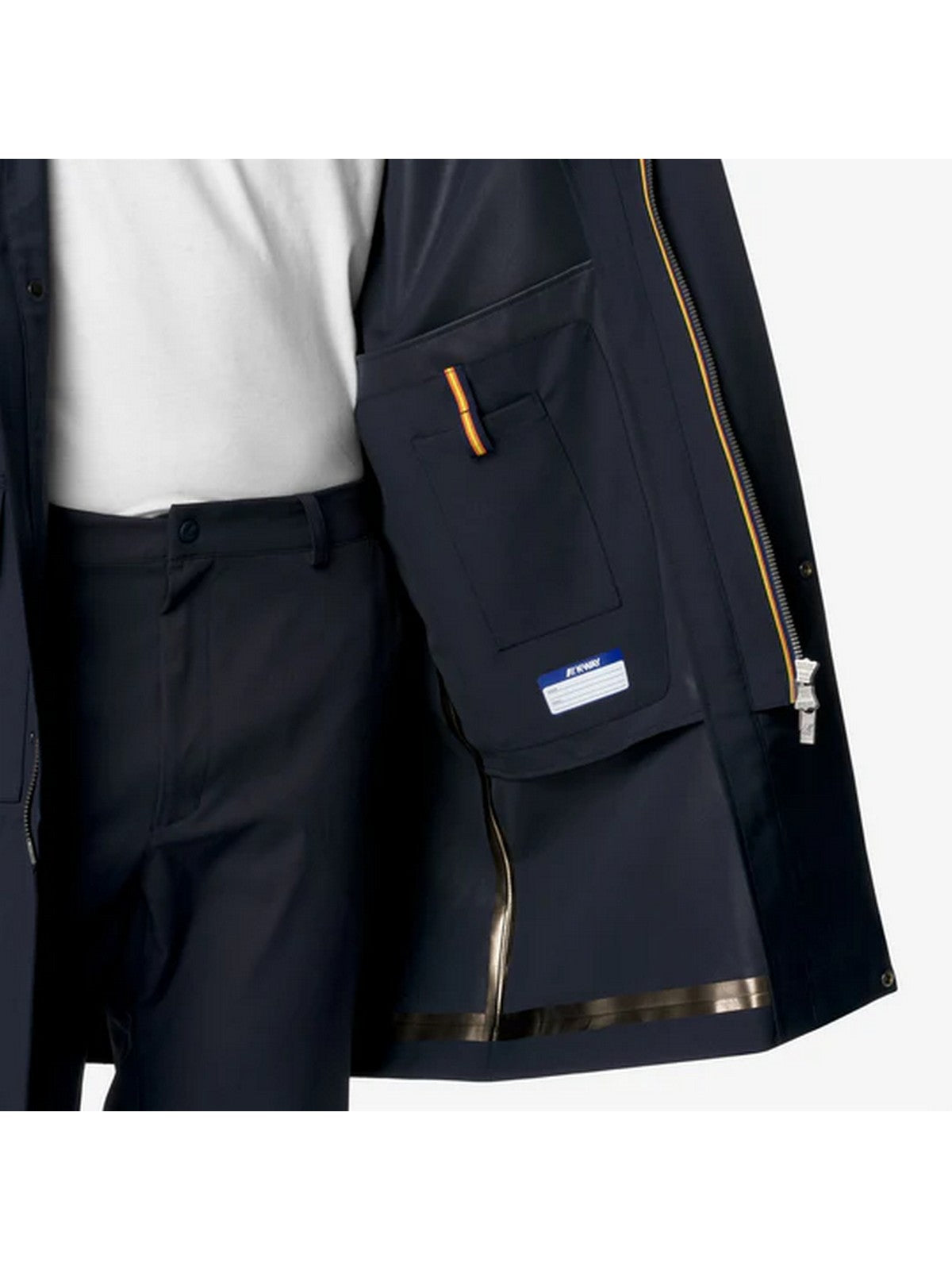 K-WAY Giubbino Uomo POIROL TECH WOOL BLEND K51368W AR0 Blu gioboutiqueweb