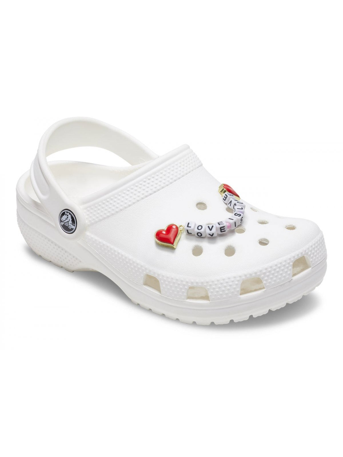 CROCS JIBBITZ Bambine e ragazze Pride Love is Love Chain CR.5066 JIB Bianco gioboutiqueweb