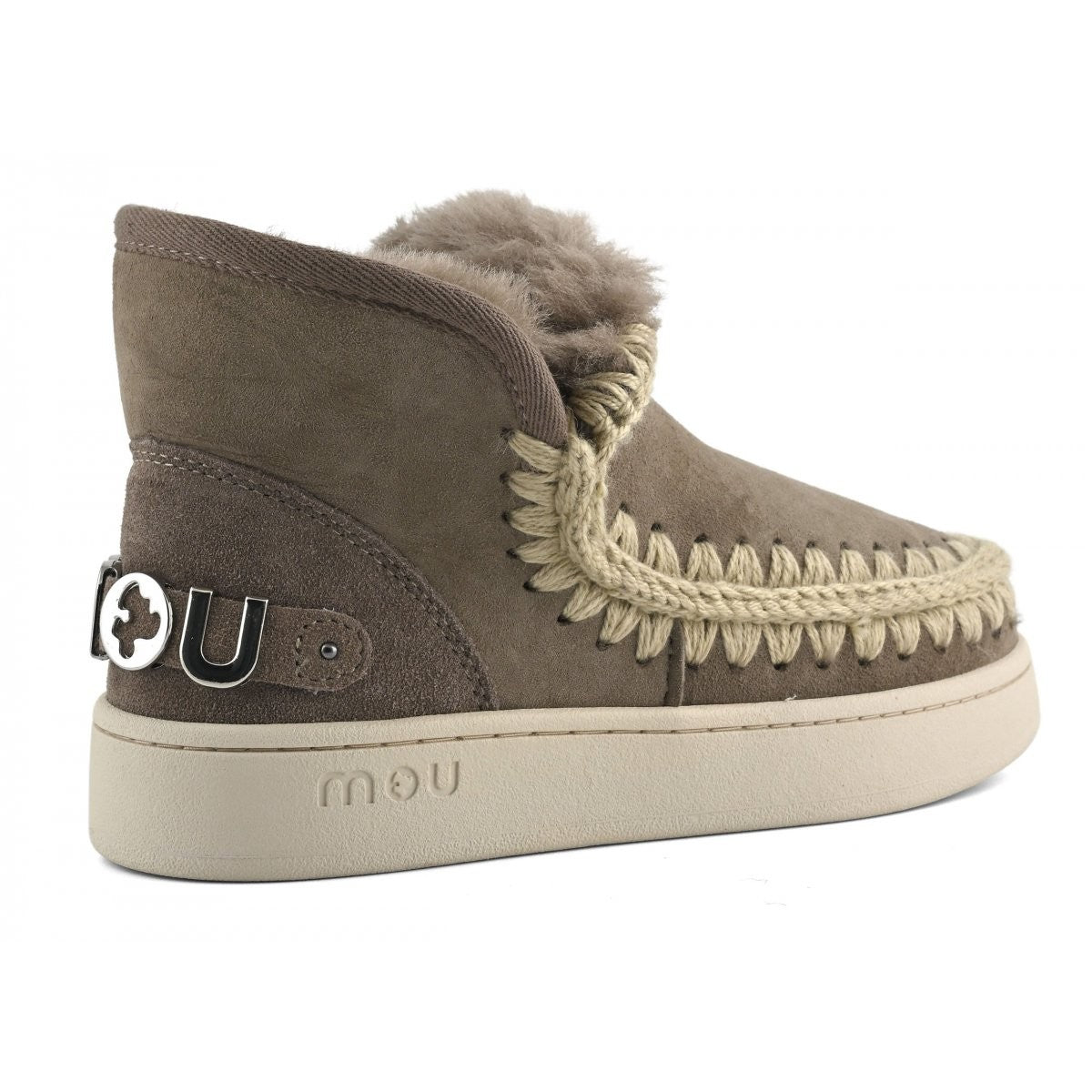MOU Stivali e Stivaletti Donna New eskimo sneaker suede - let MU.FW741001A ELGRY Elephant Grey