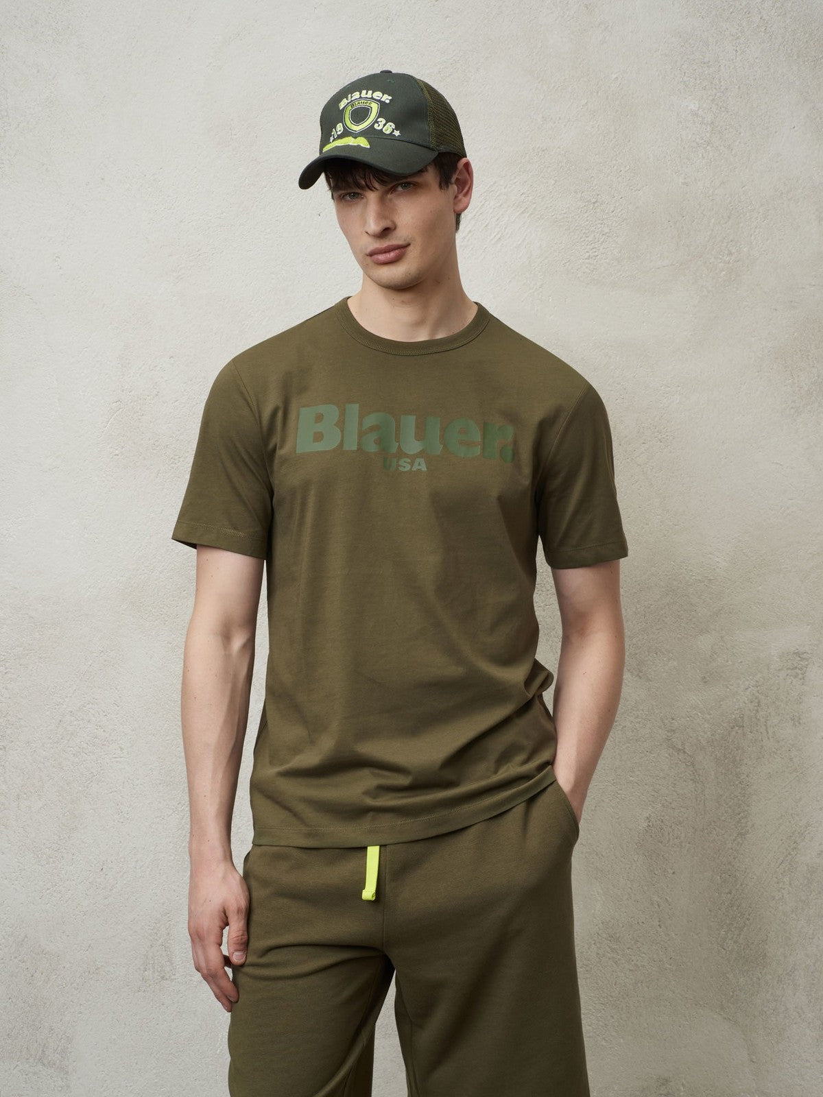 BLAUER T-Shirt e Polo Uomo 24SBLUH02142 004547 685 Verde gioboutiqueweb